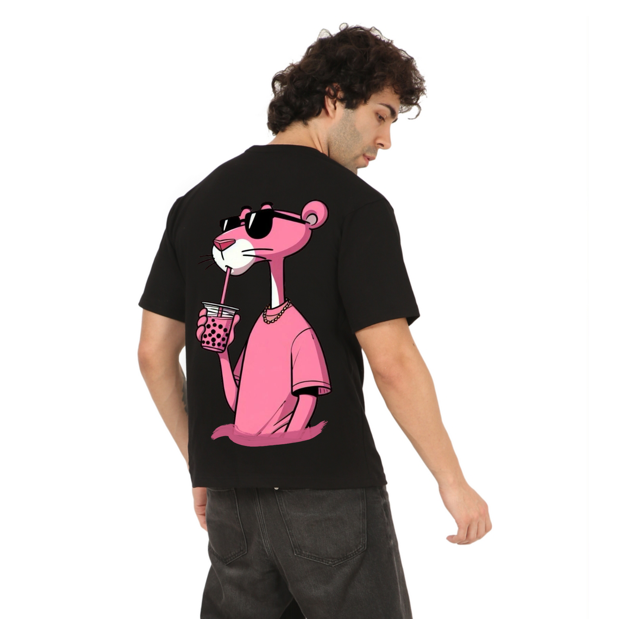 Stay Awara Black Oversize T-Shirt