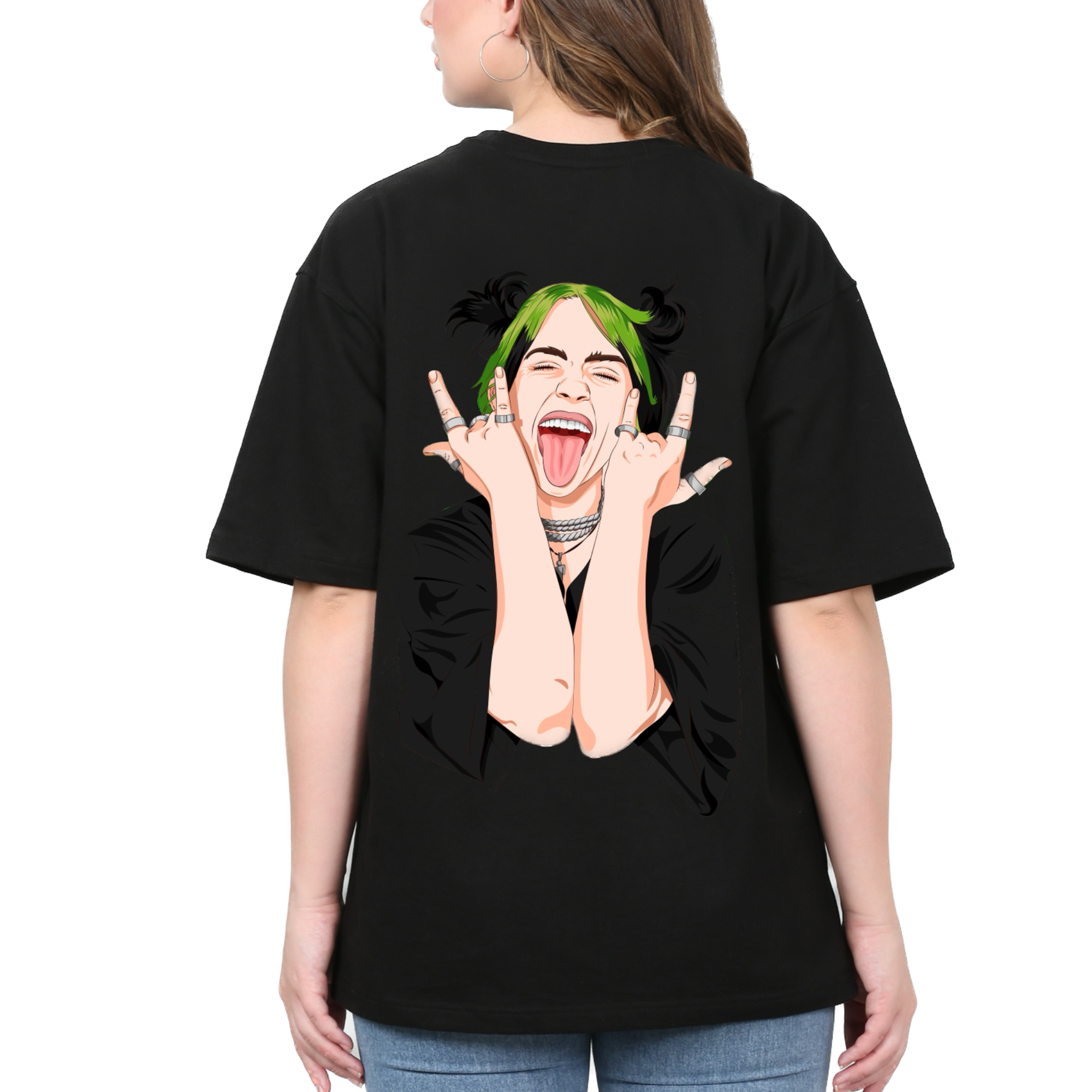 Billie Eilish Black Oversize T-Shirt