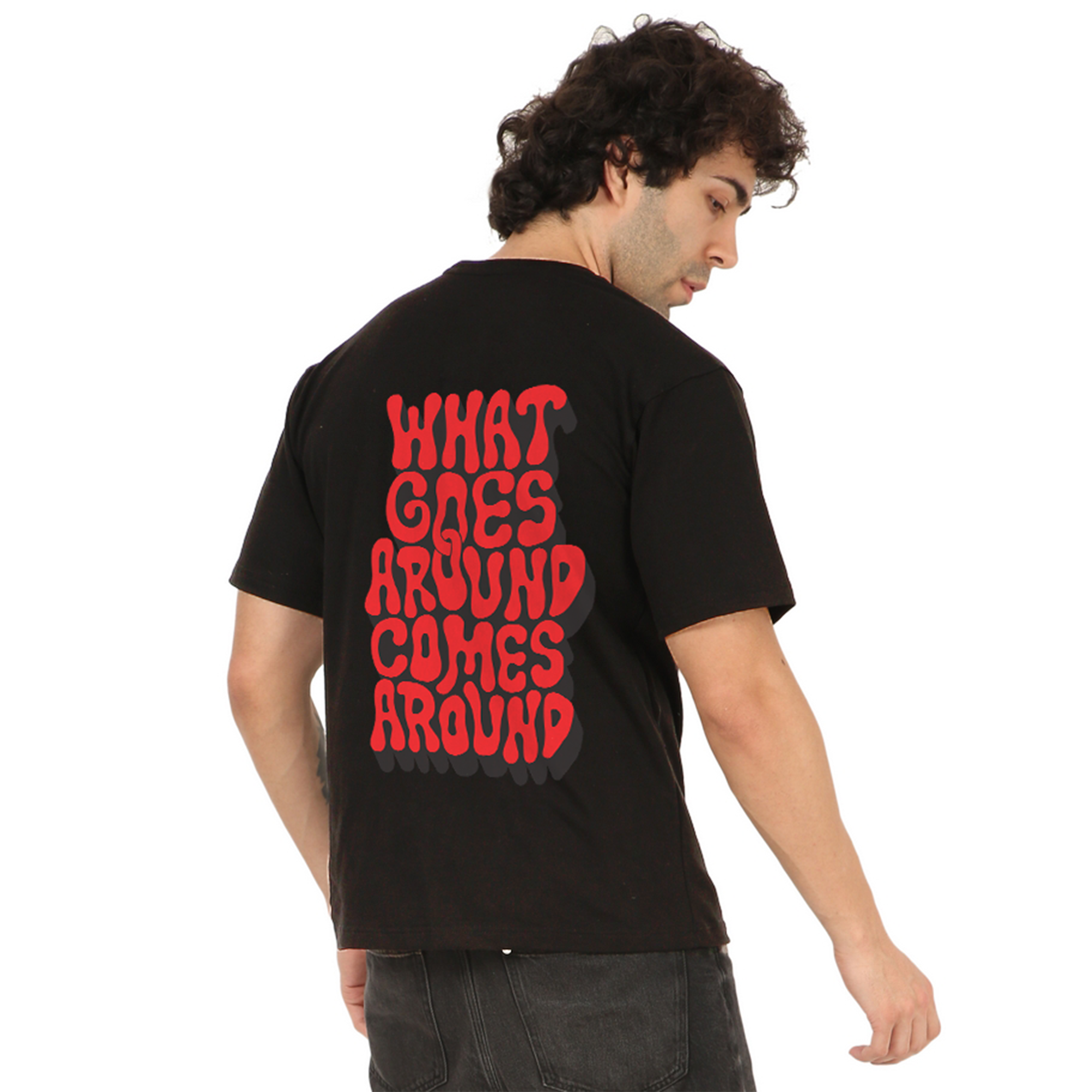 Karma Black Oversize T-Shirt