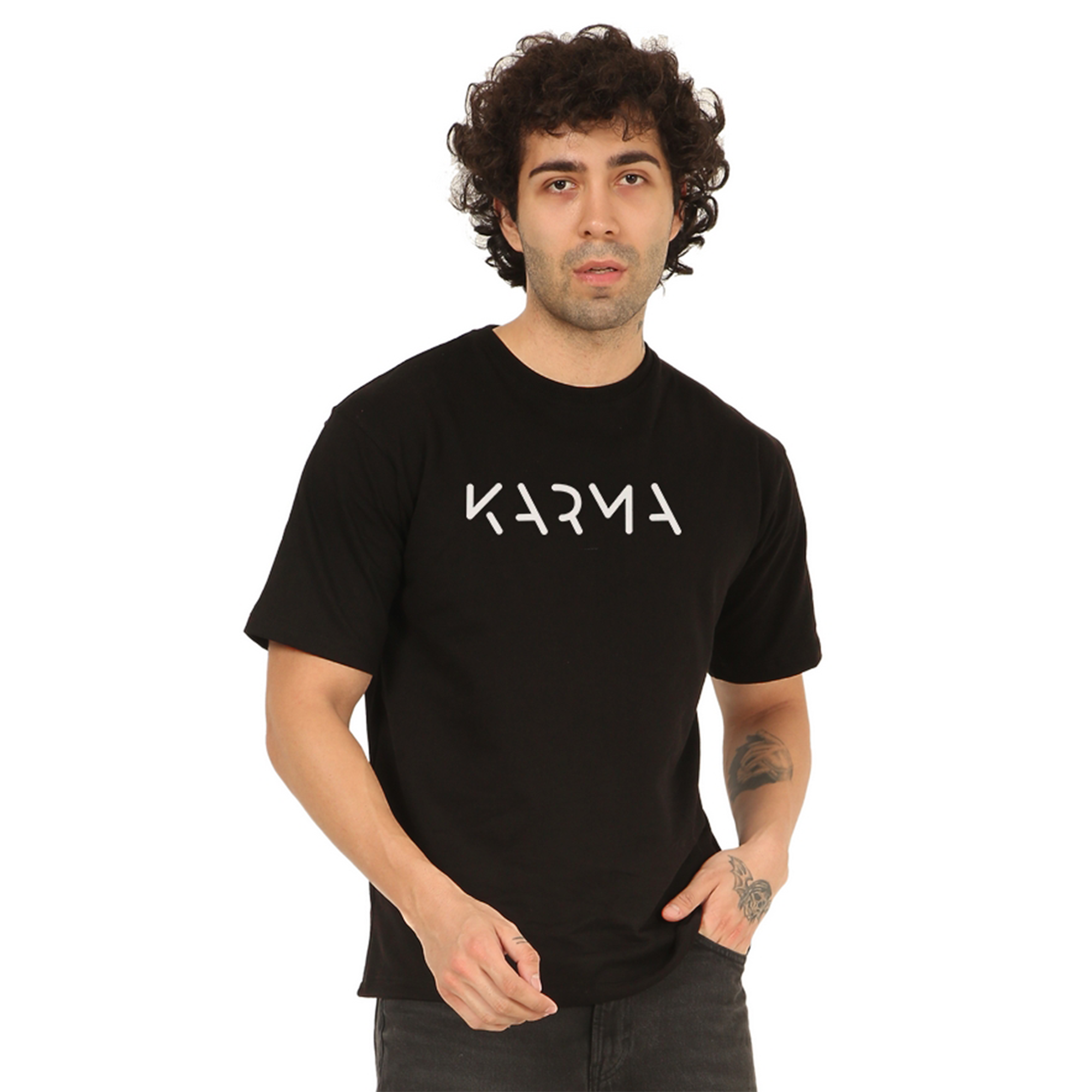 Karma Black Oversize T-Shirt