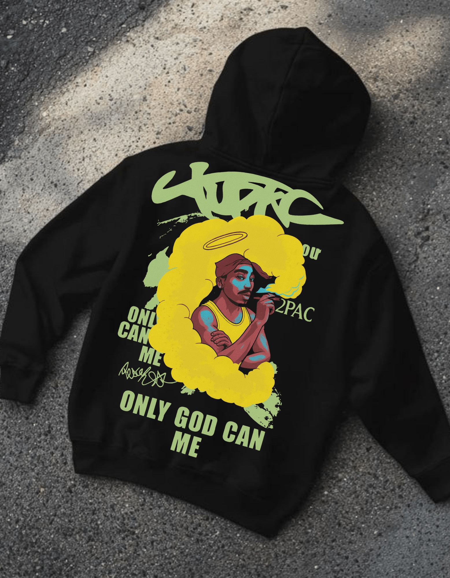 2 PAC Oversized Hoodie - Awara Bacha