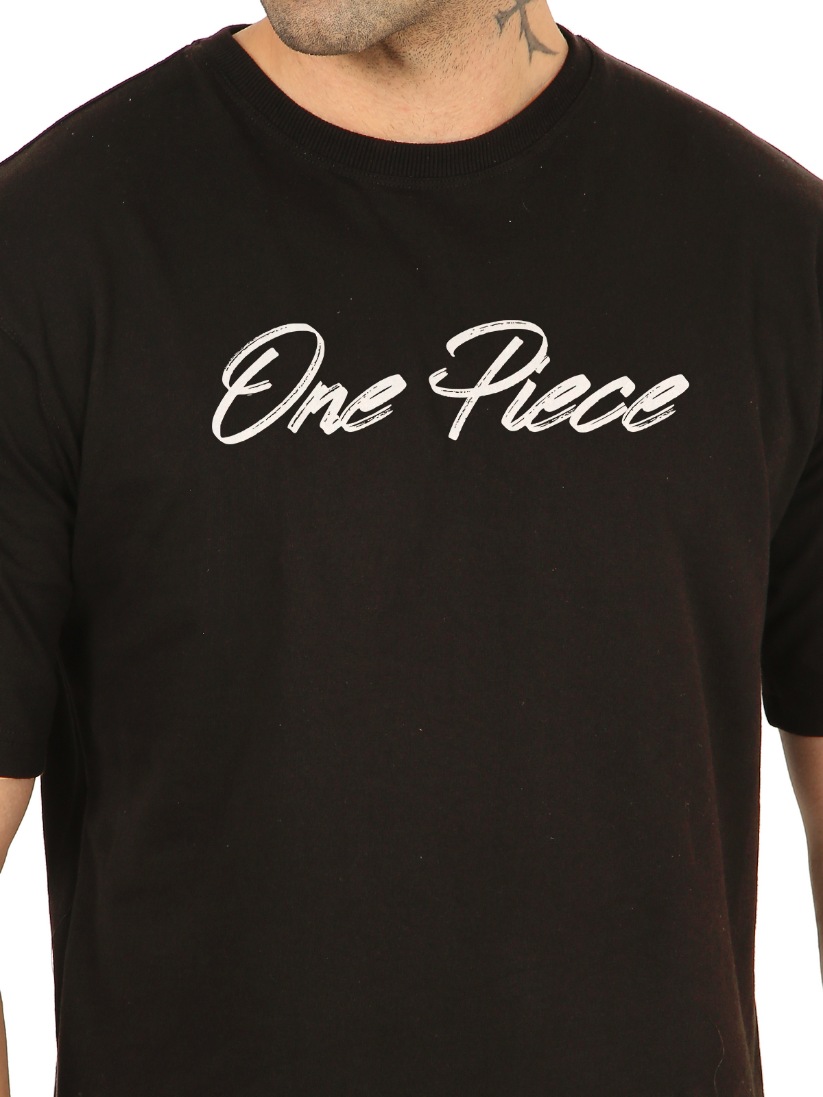 One Piece Black Oversize T-Shirt