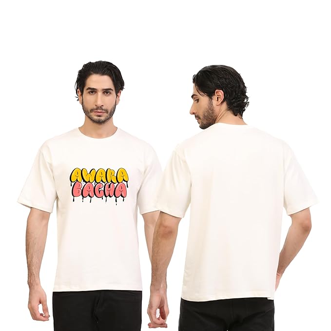 Awara Bacha Off-White Oversize T-Shirt