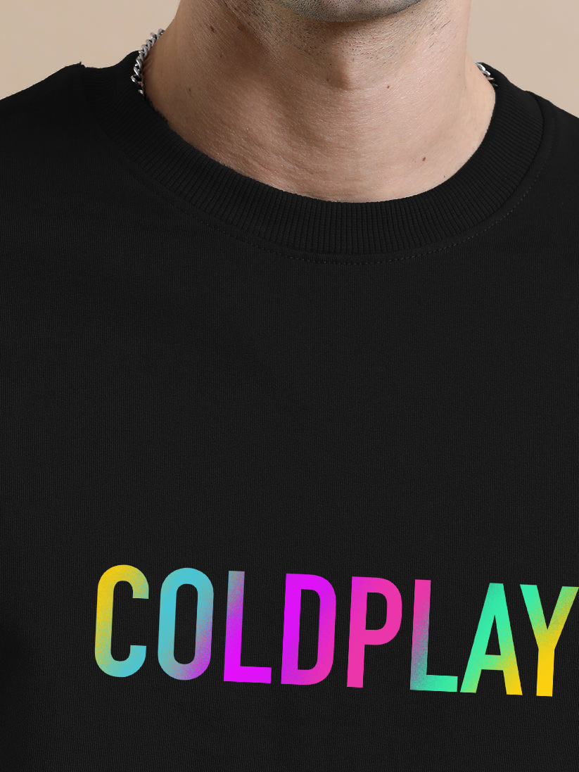 Coldplay Canvas Black Oversize T-Shirt