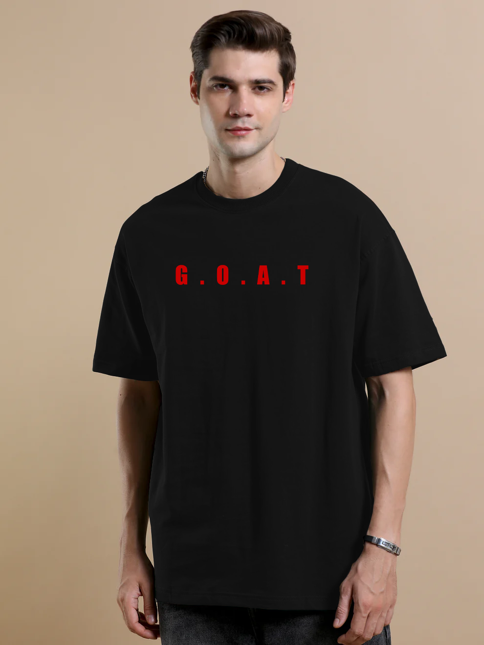 Diljit Goat Black Oversize T-Shirt