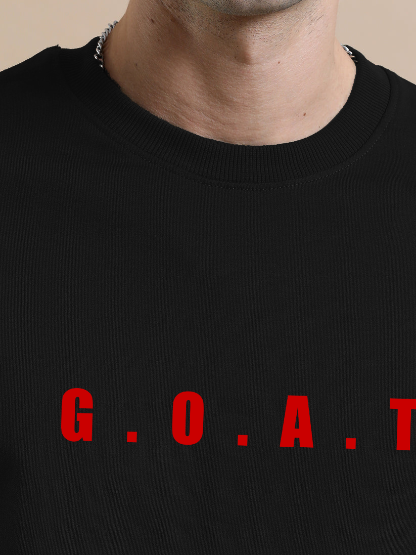 Diljit Goat Black Oversize T-Shirt