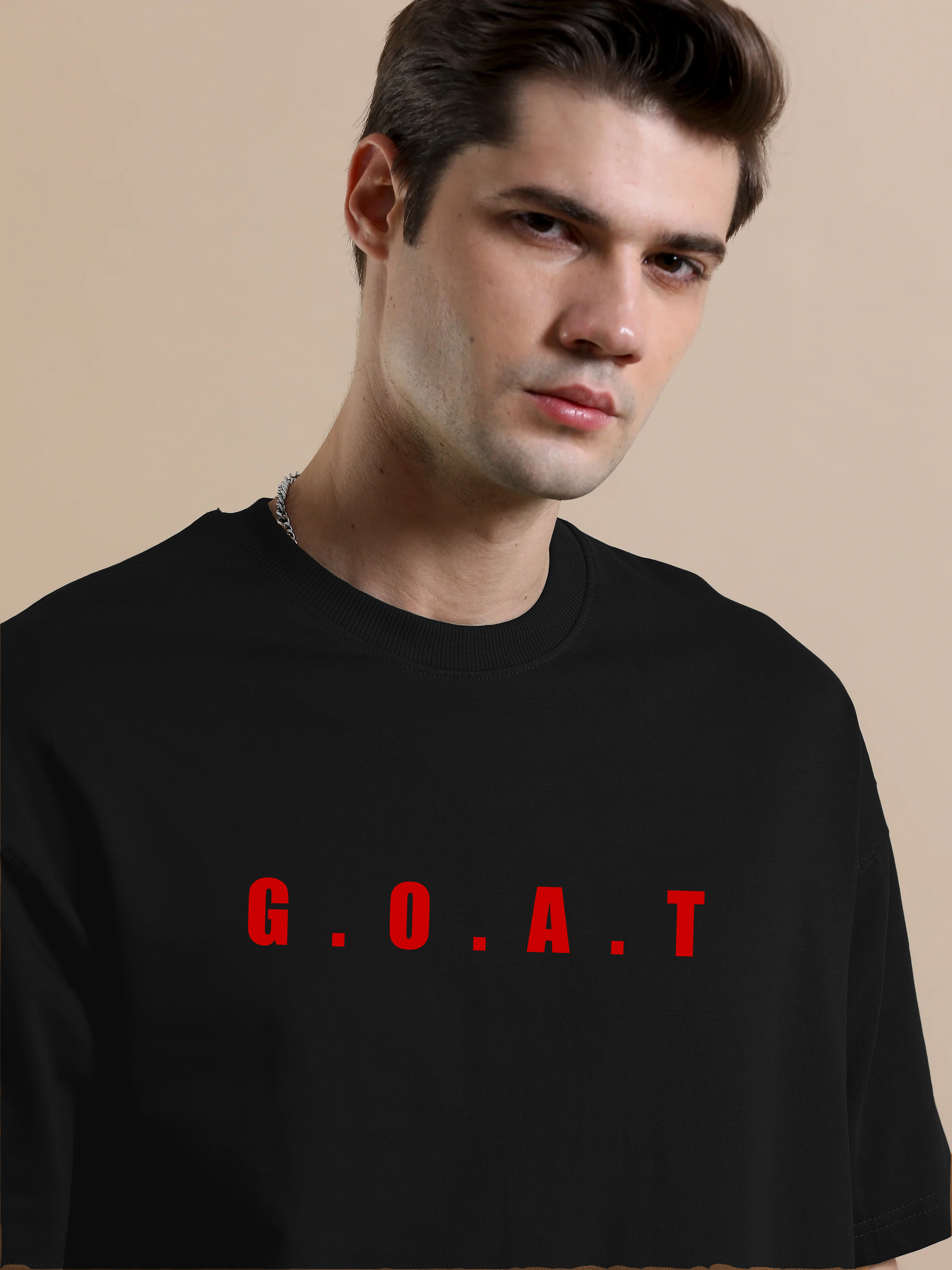 Diljit Goat Black Oversize T-Shirt
