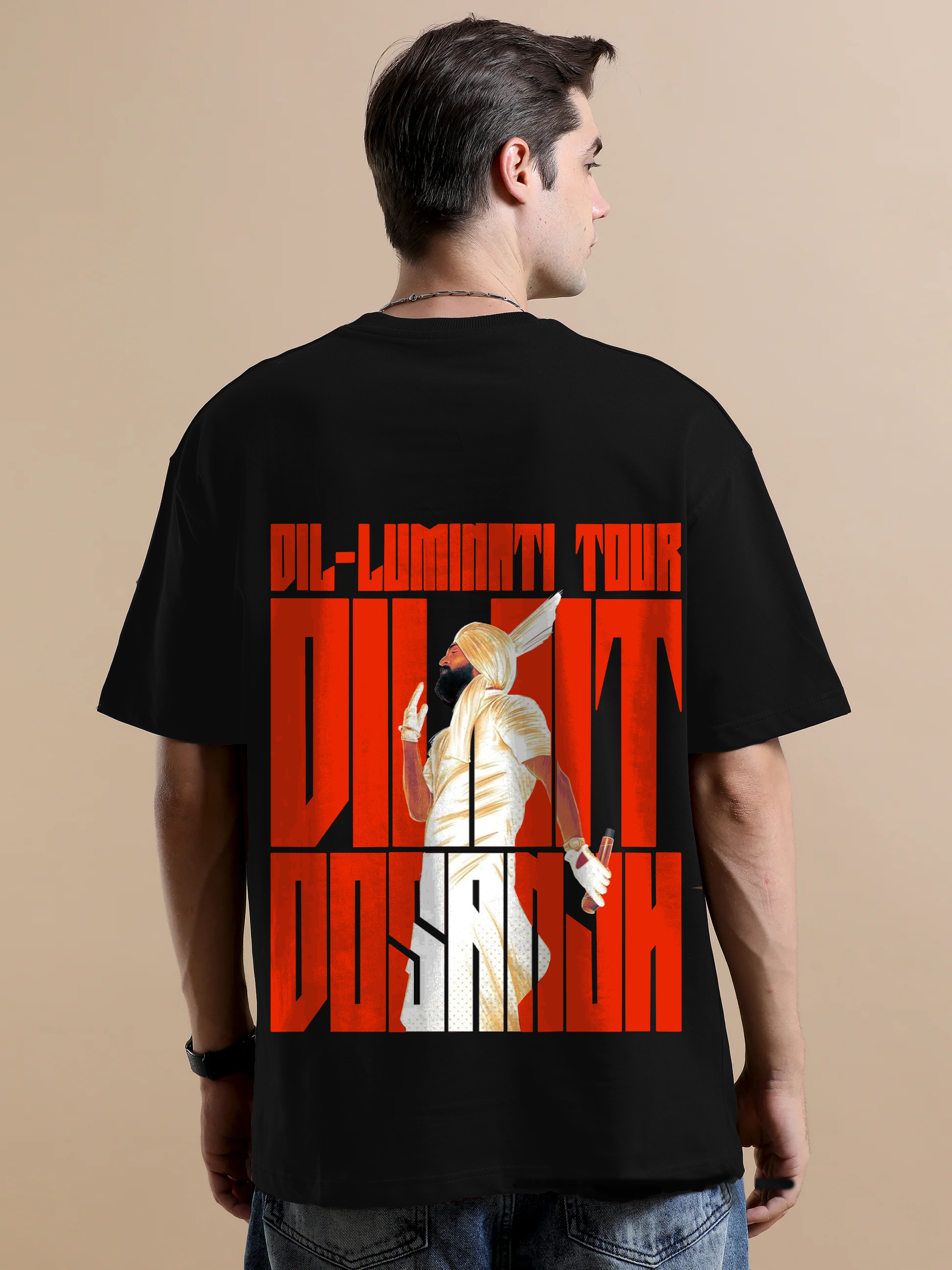 Diljit Goat Black Oversize T-Shirt