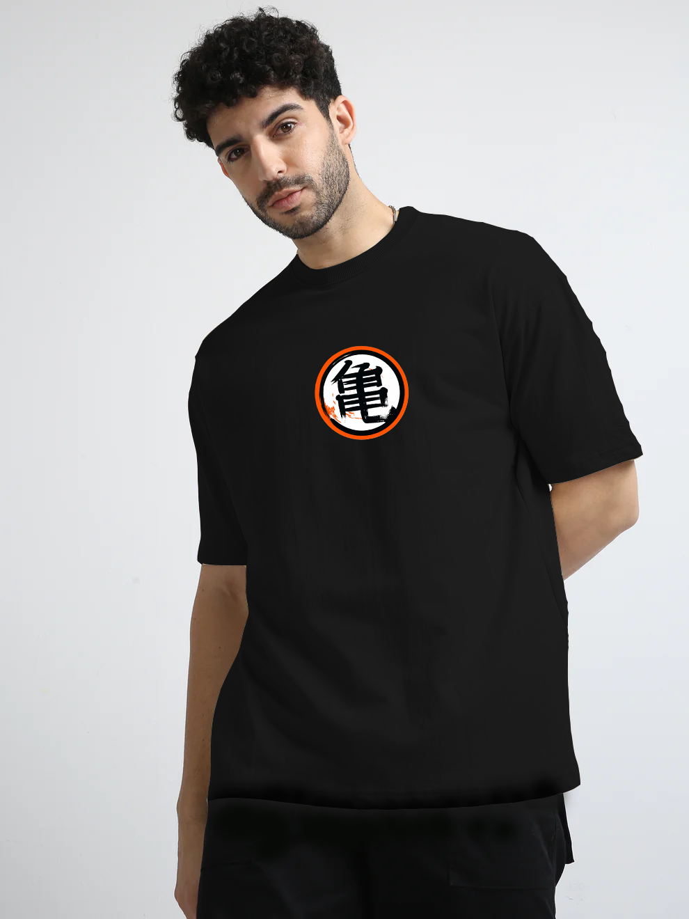 Goku Anime Black Oversize T-Shirt