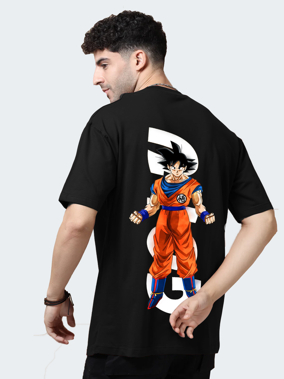 Goku Anime Black Oversize T-Shirt
