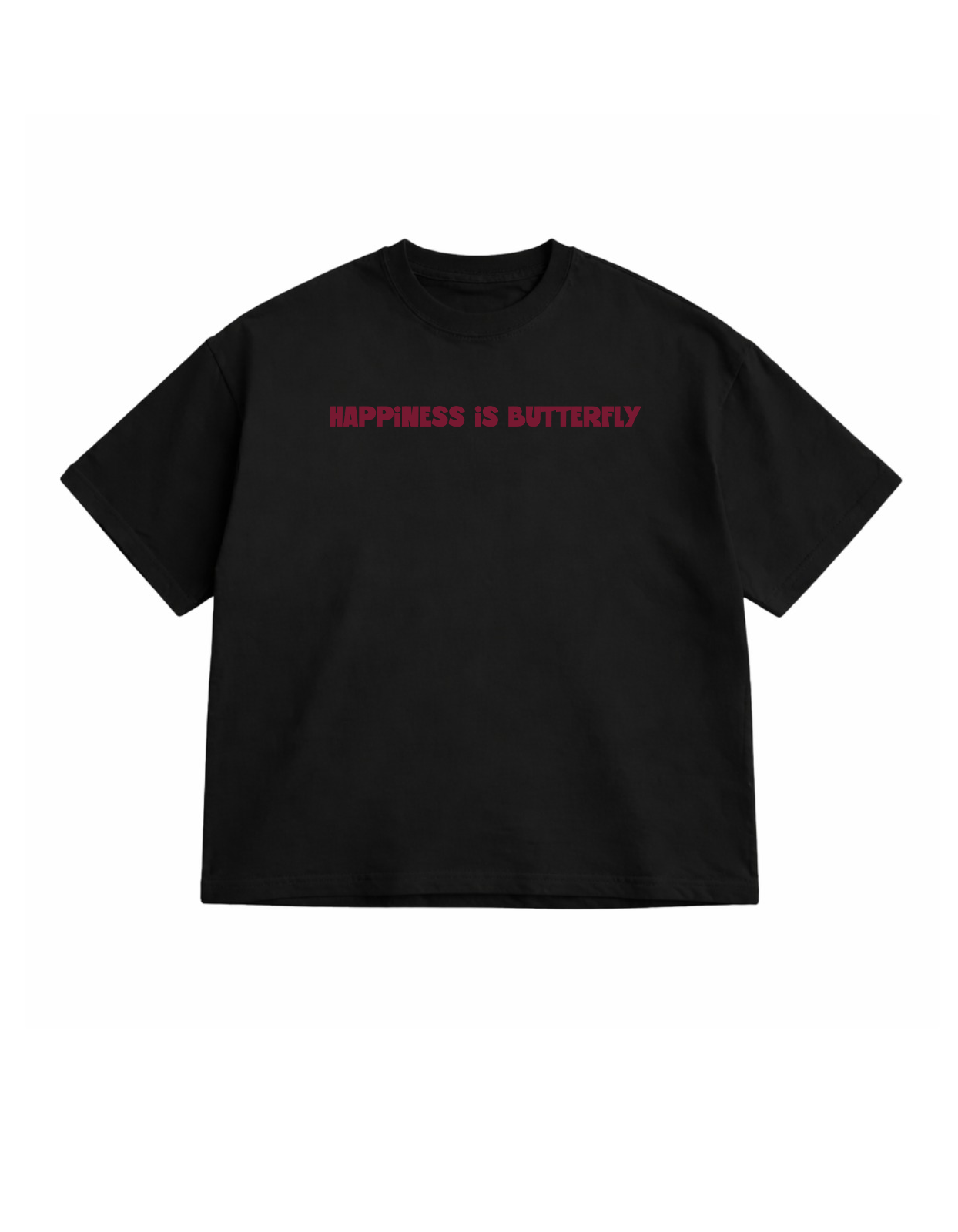 Happiness is butterfly Oversized T-shirt