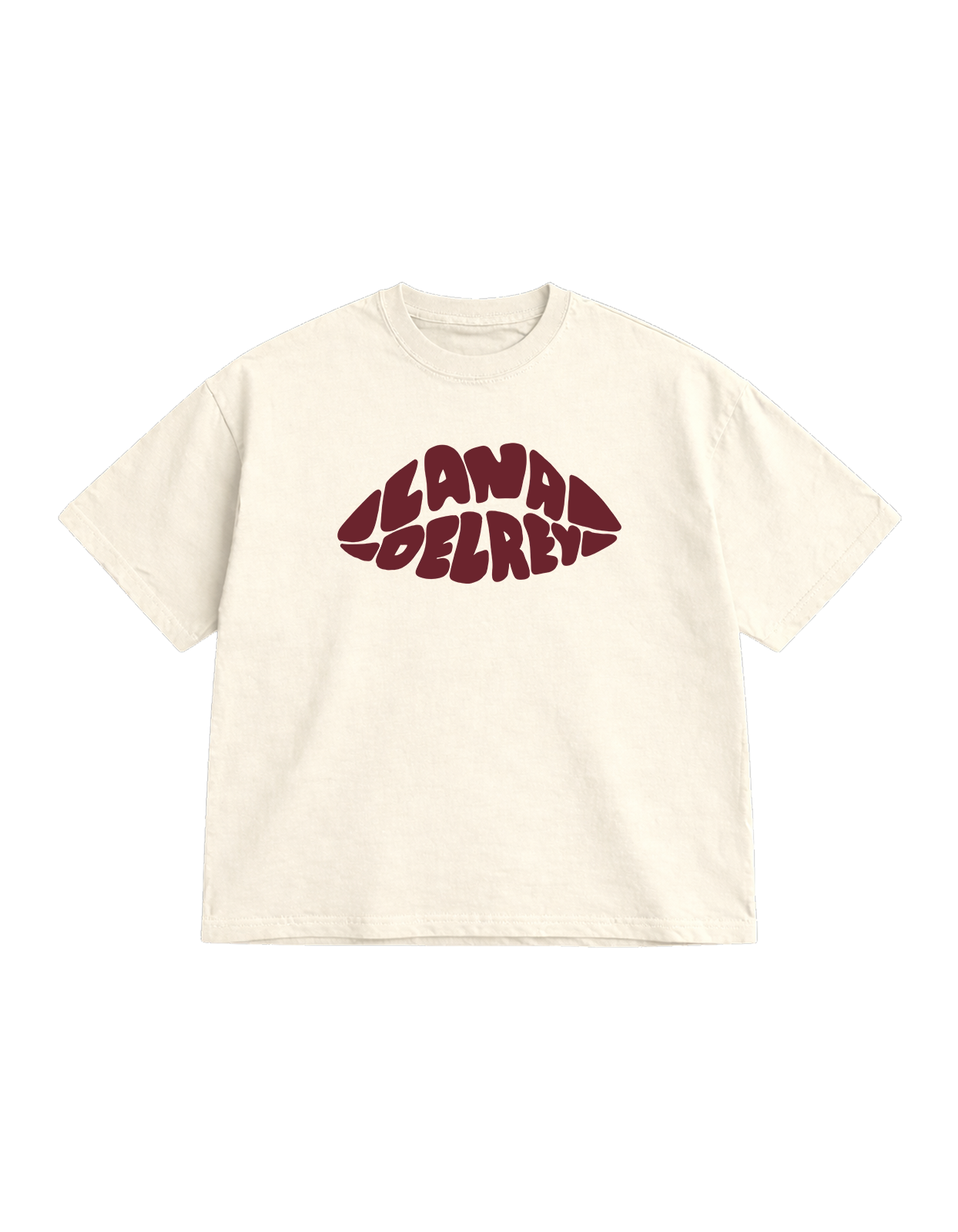 Lana Dey Rey Queen Off-White Oversize T-Shirt