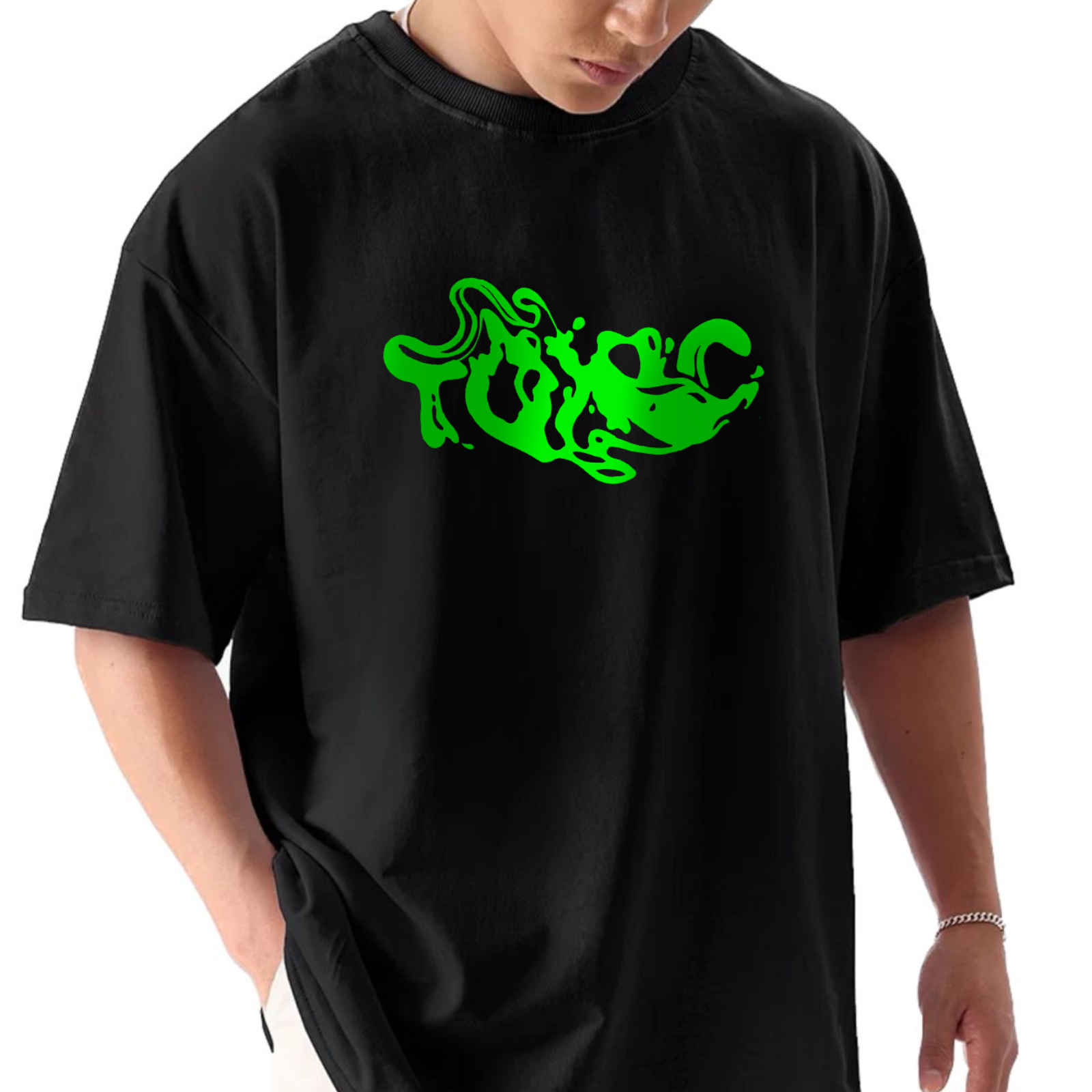 Toxic Black Oversize T-Shirt