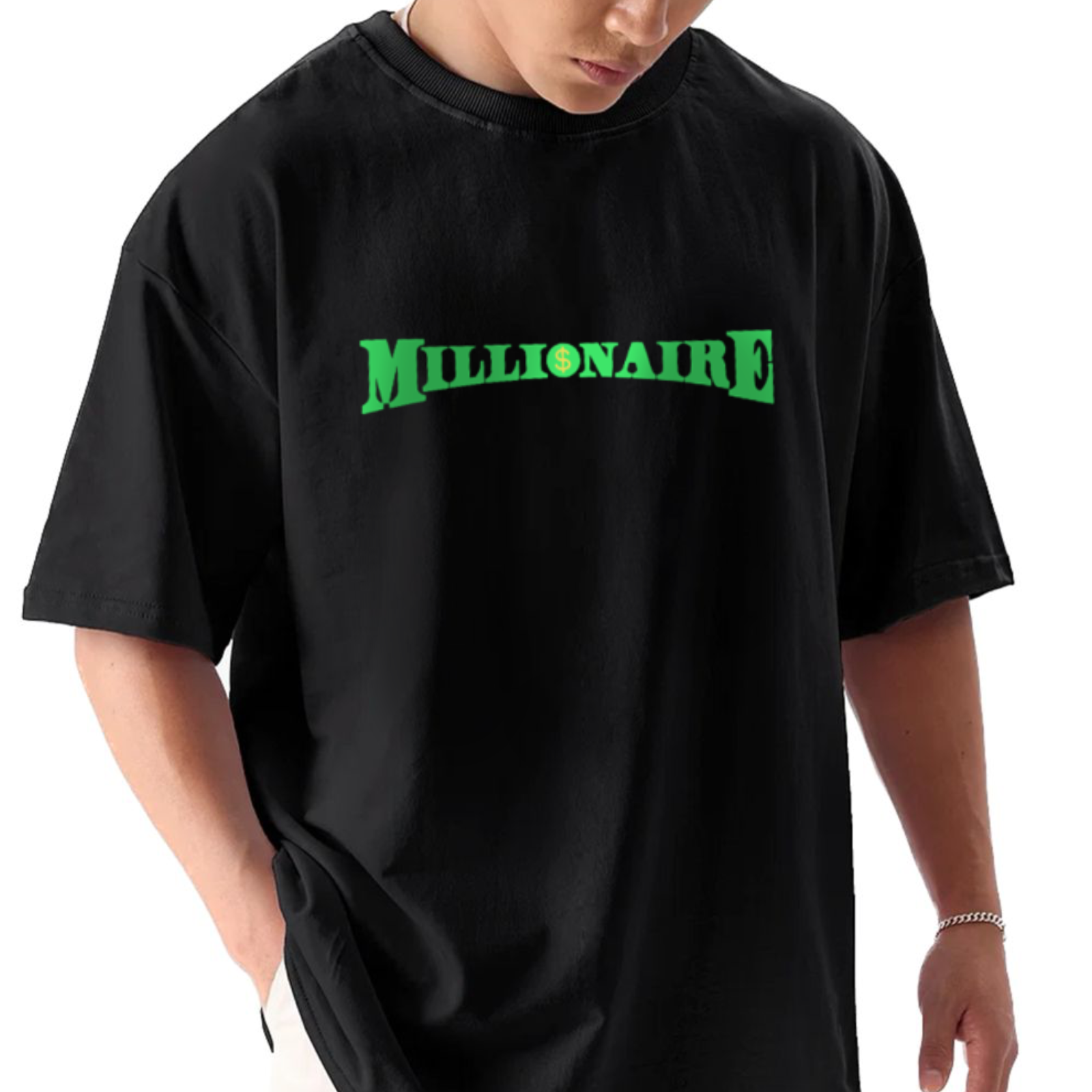 Millionaire Black Oversize T-Shirt