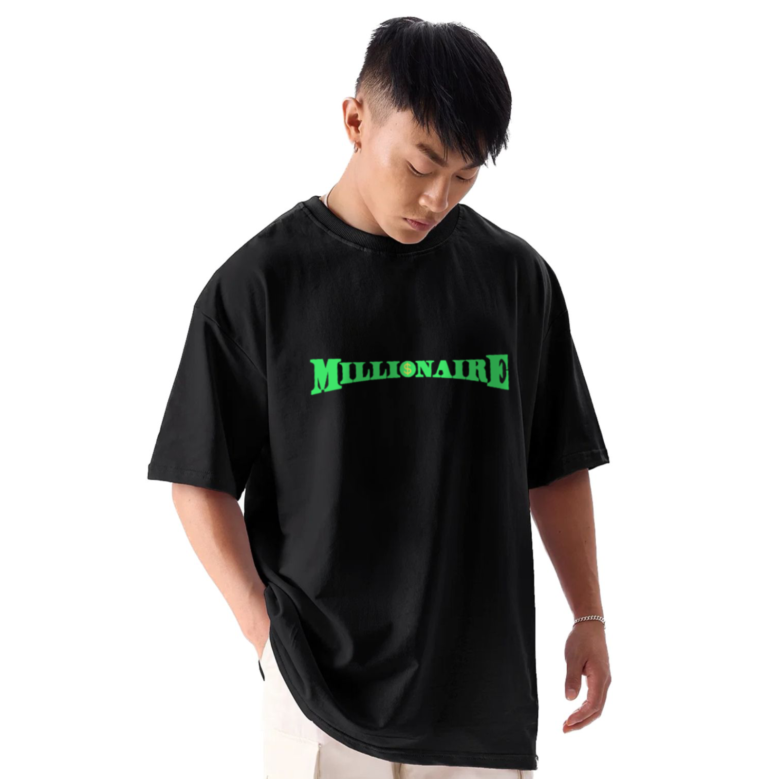 Millionaire Black Oversize T-Shirt