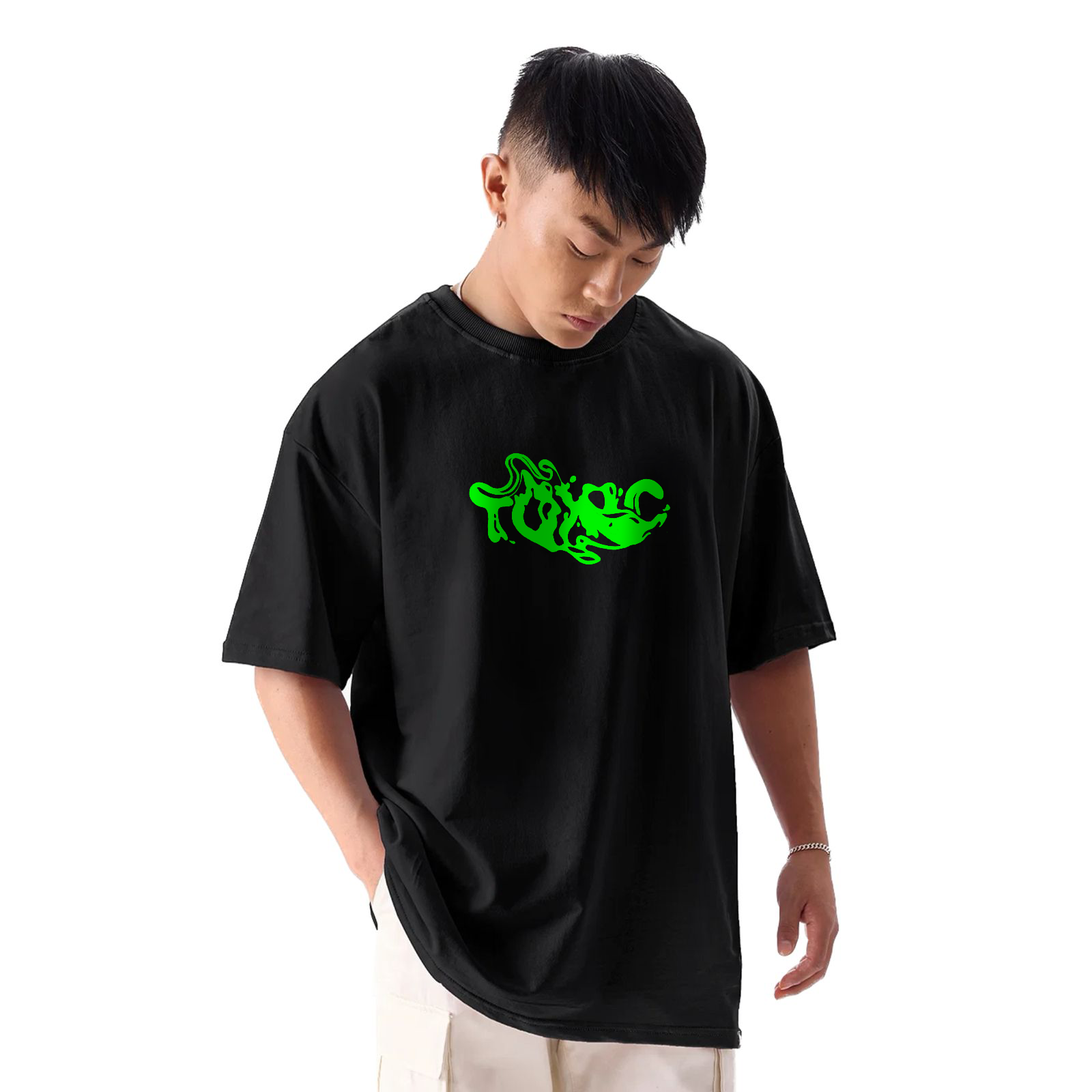 Toxic Black Oversize T-Shirt