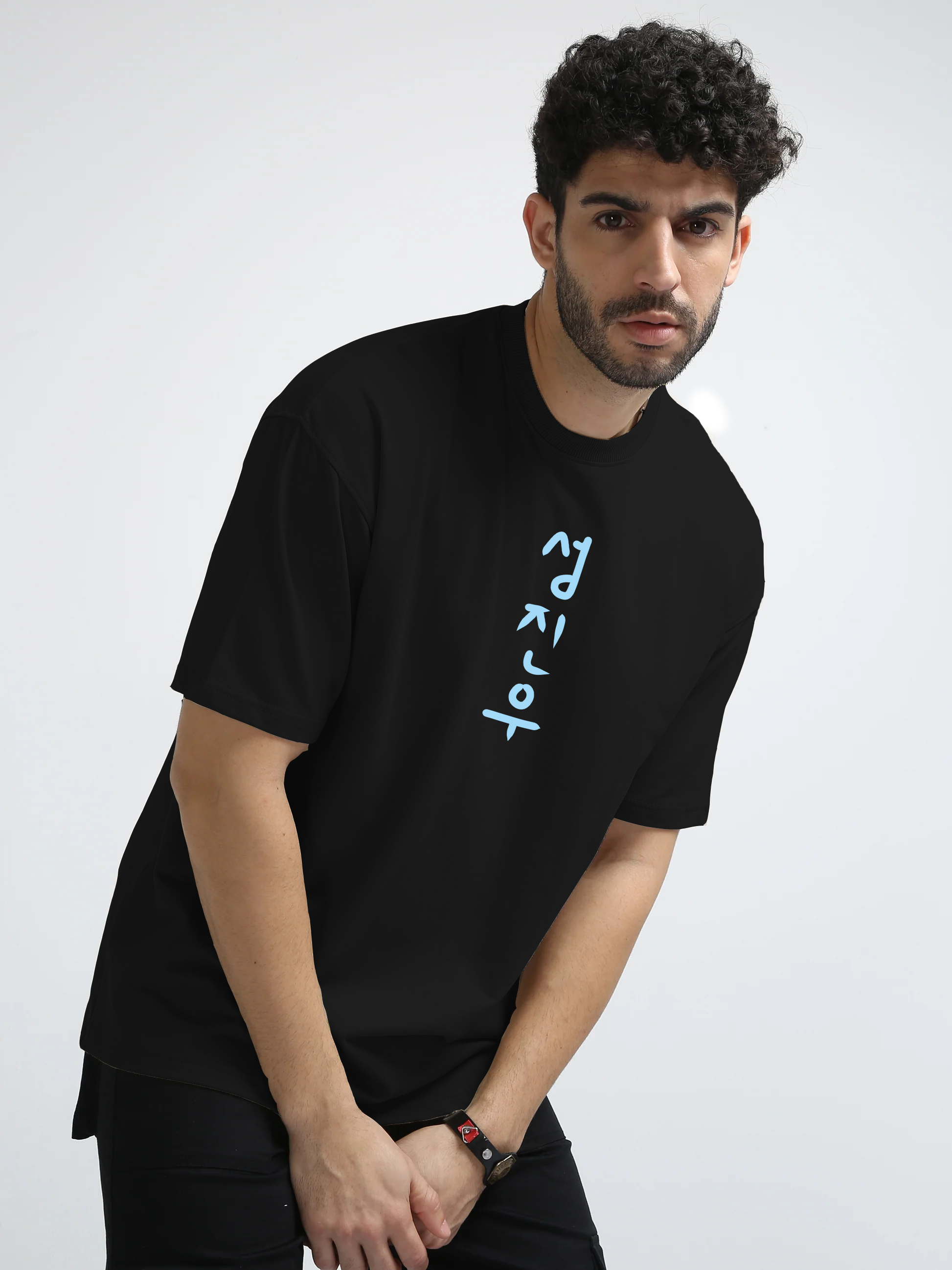Sung Jin Woo Black Oversize T-Shirt