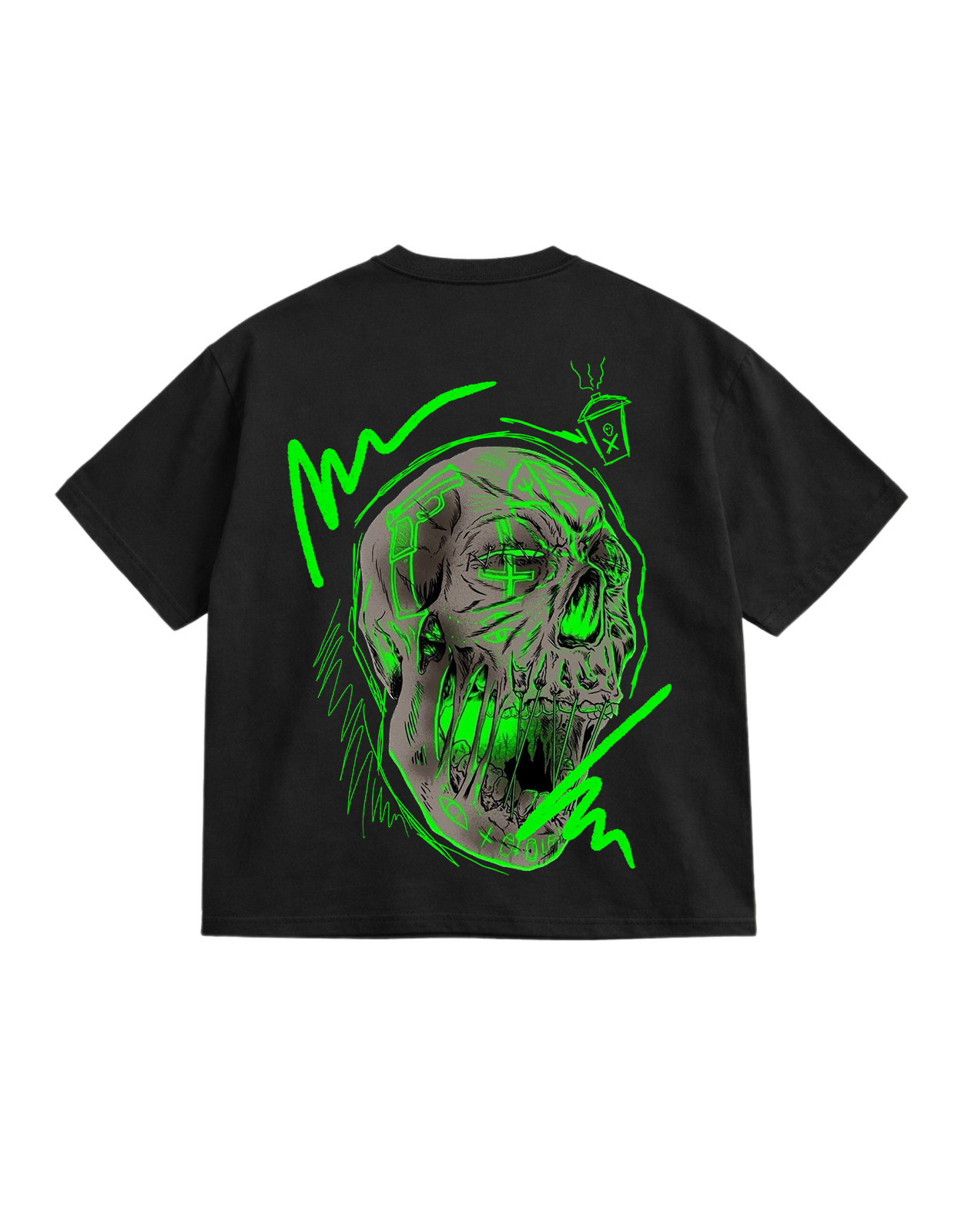 Toxic Black Oversize T-Shirt