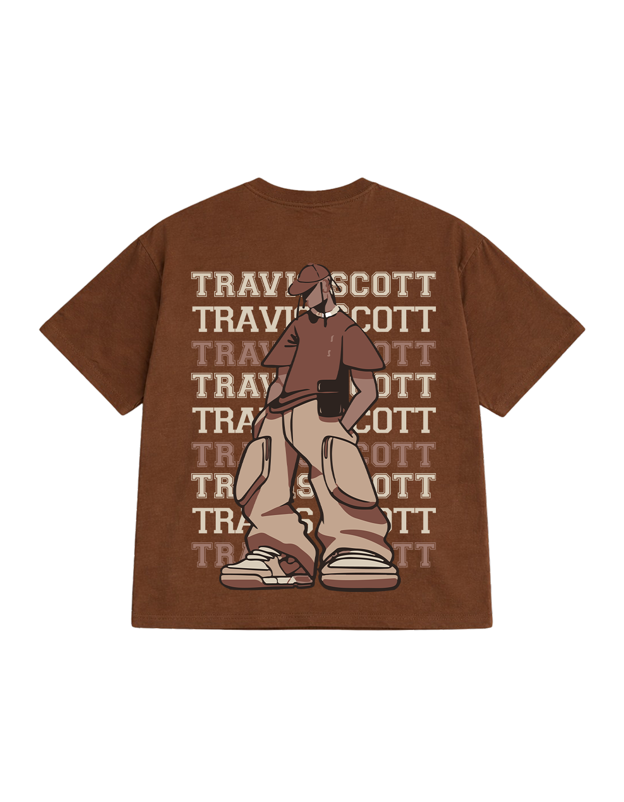 Travis Scott Caricature Oversize T-Shirt