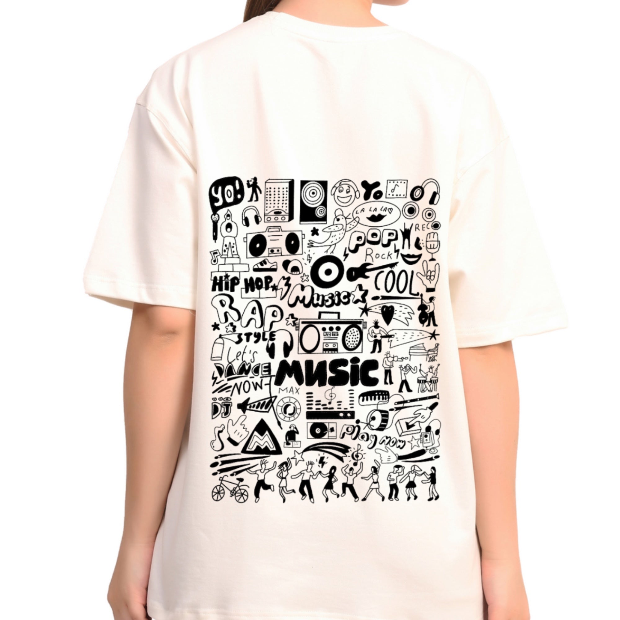 Music design Off-White Oversize T-Shirt