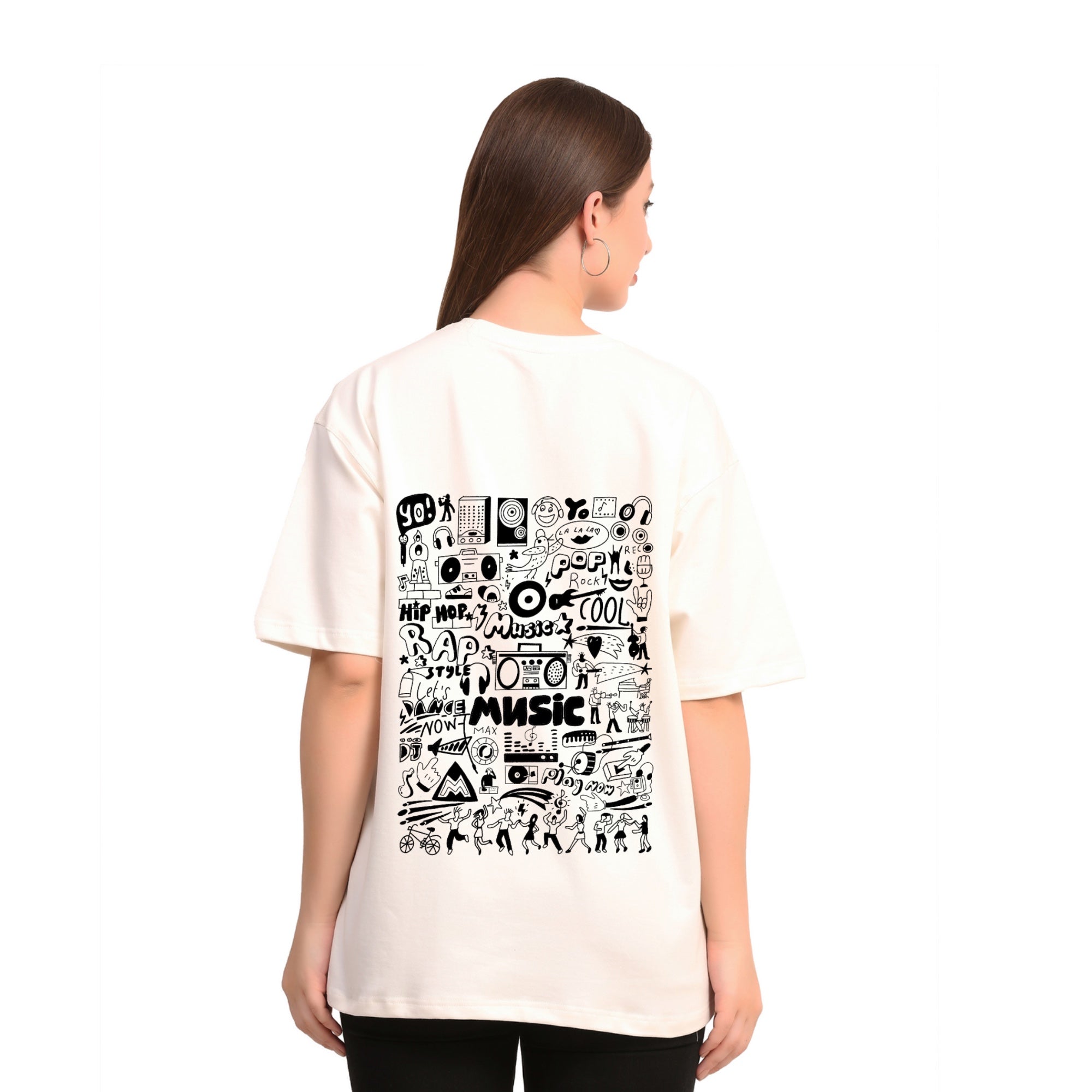 Music design Off-White Oversize T-Shirt