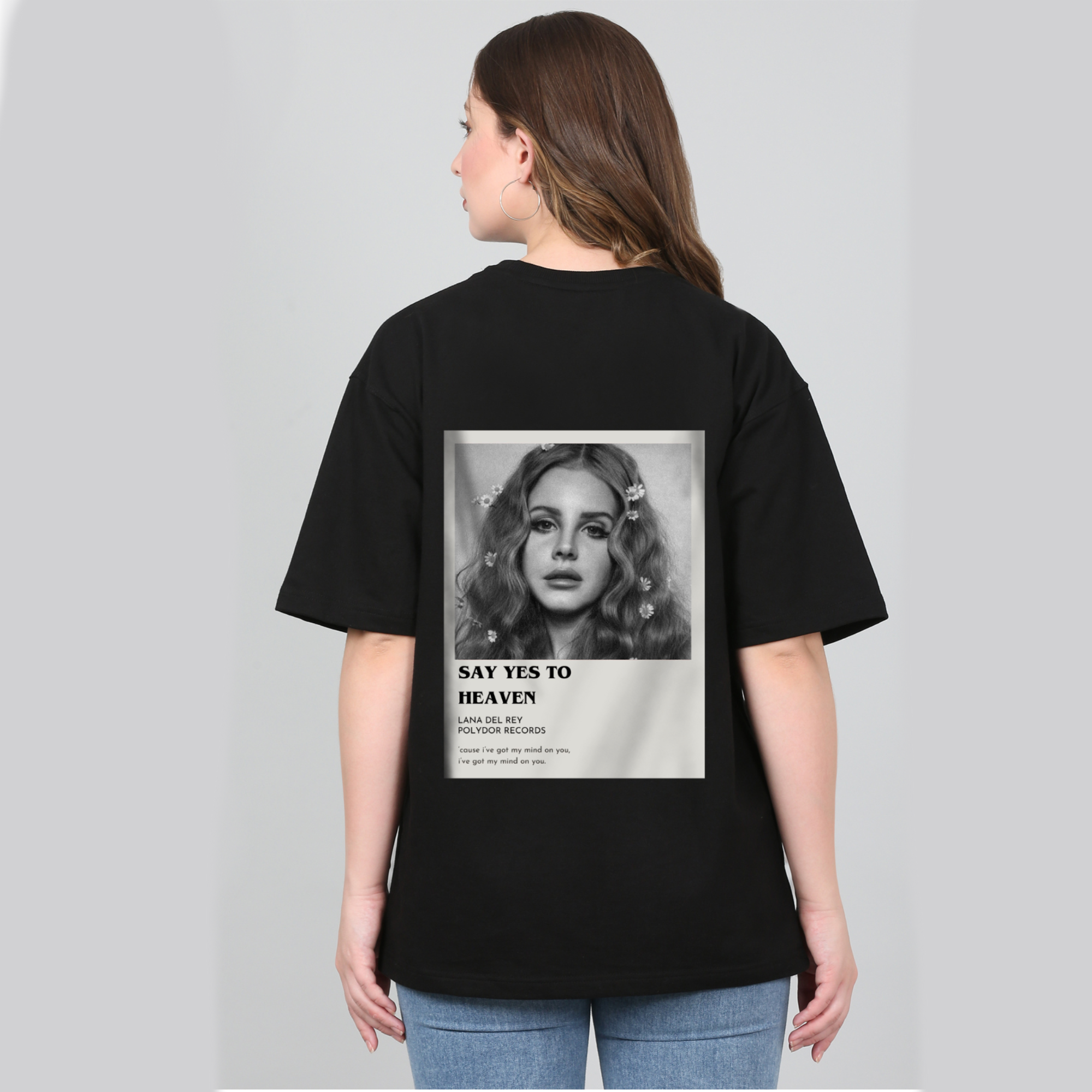 Lana Del Rey Black Oversize T-Shirt