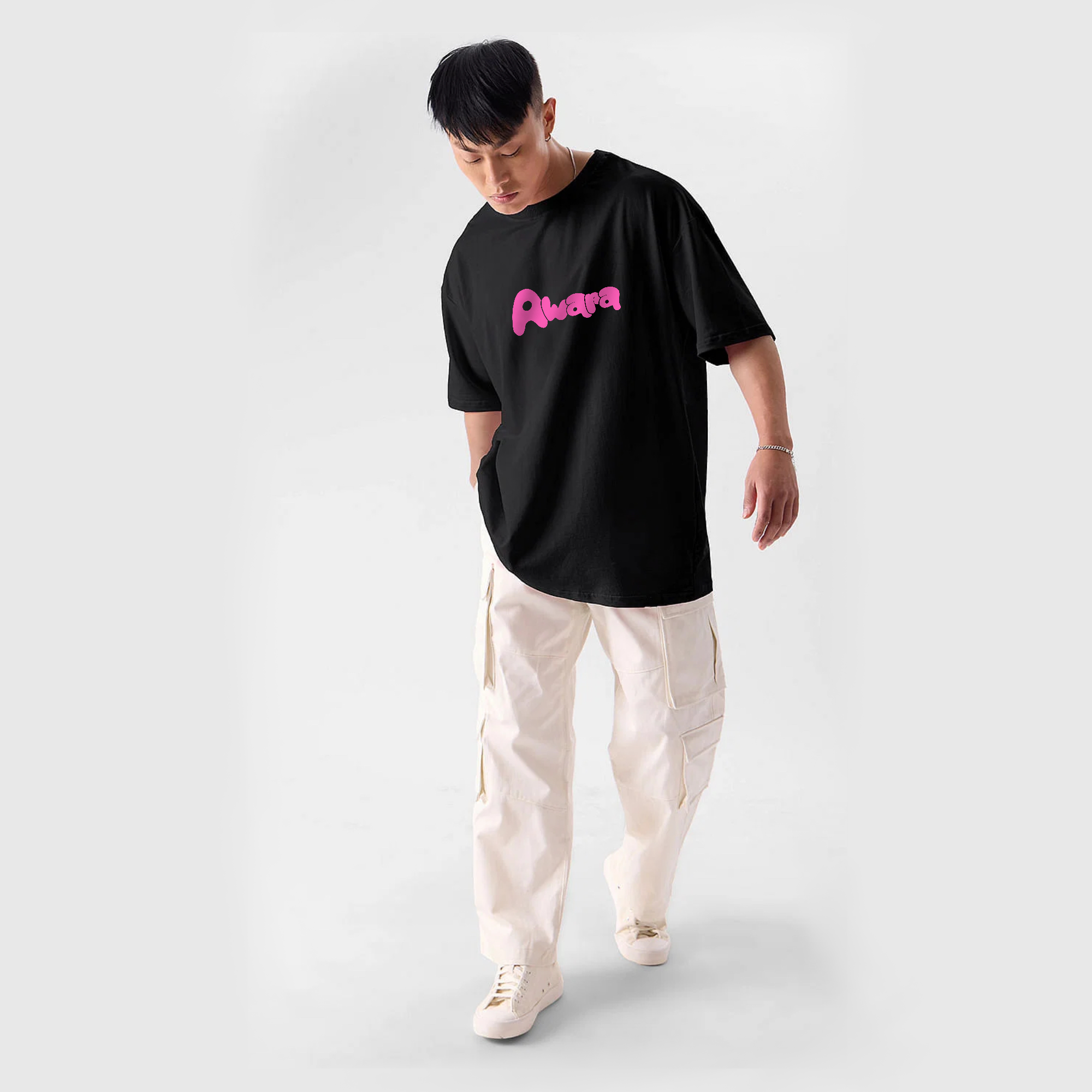 Awara Black Oversize T-Shirt