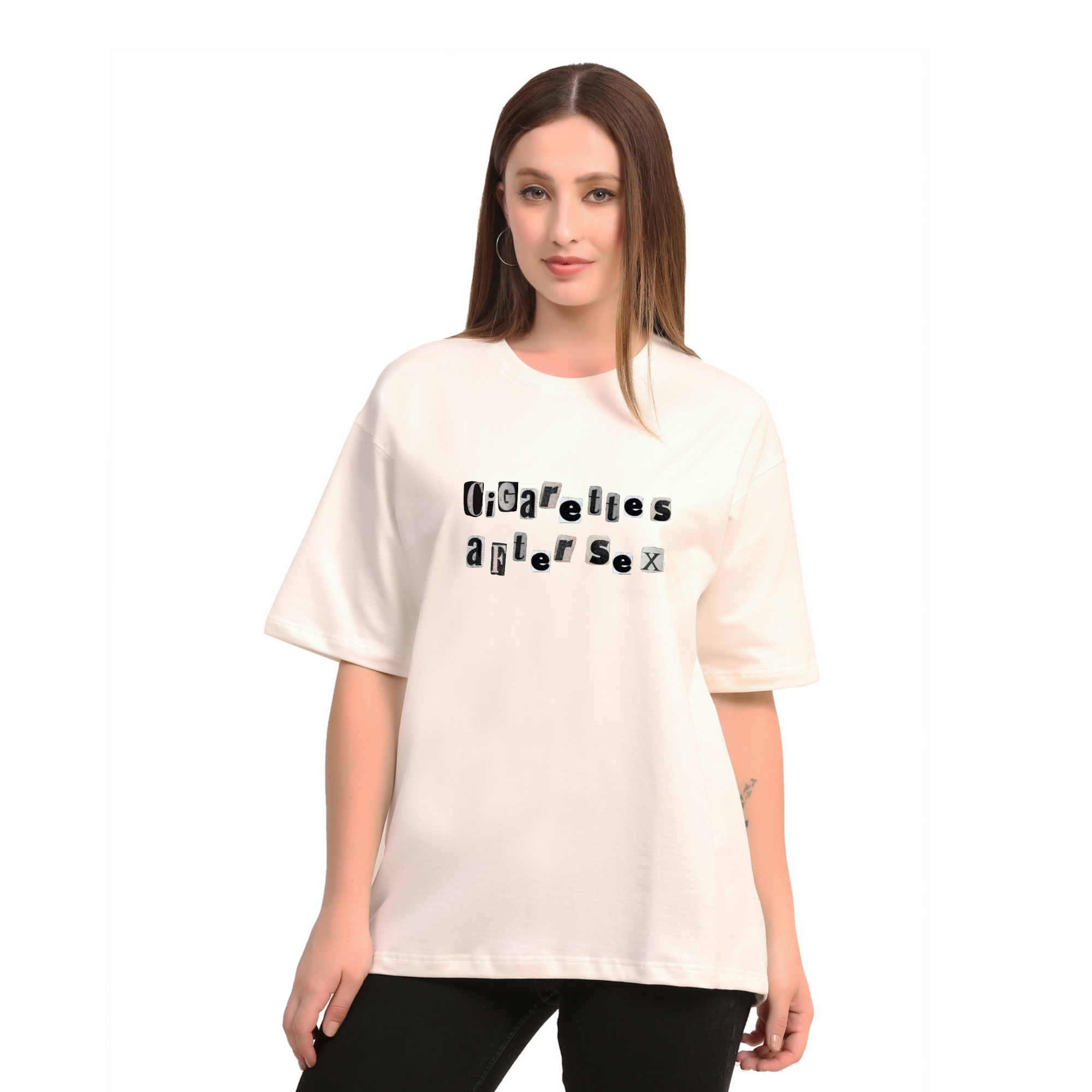 Cigarettes After Sex Off-White Oversize T-Shirt
