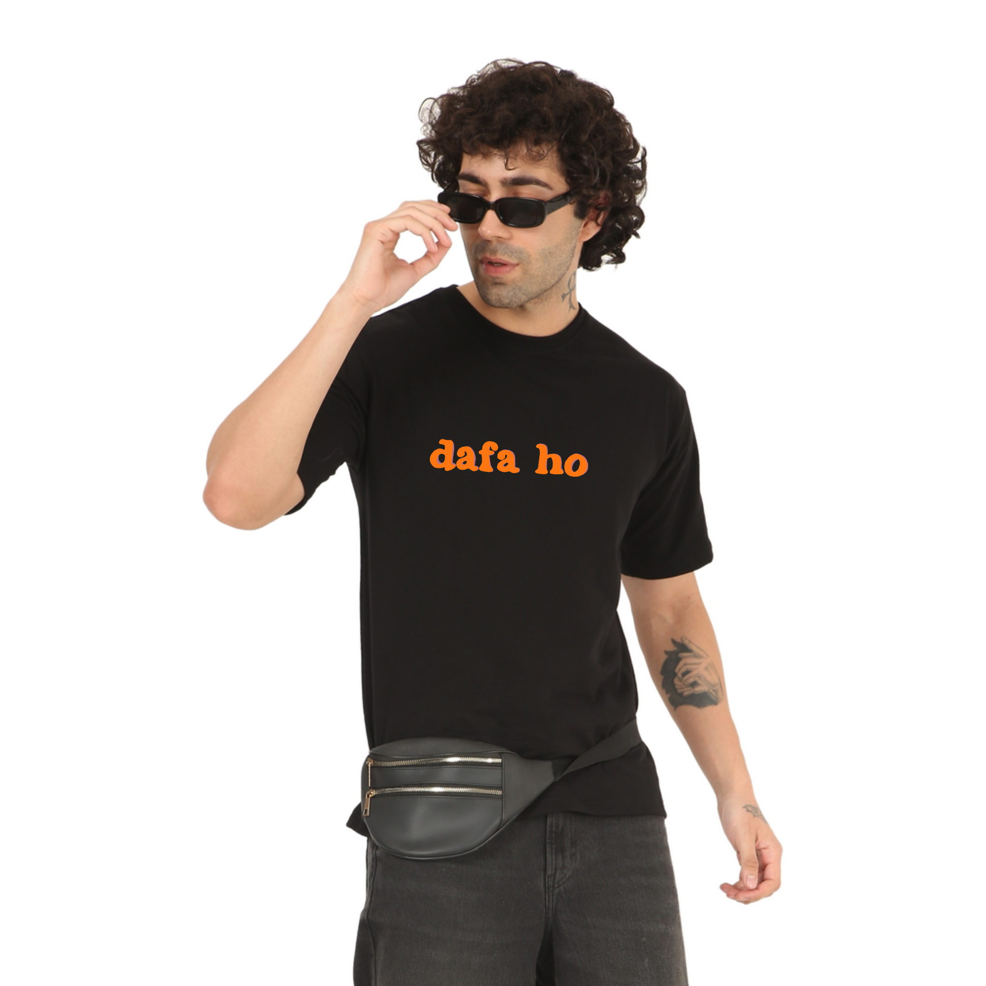 Dafa Ho Black Oversize T-Shirt