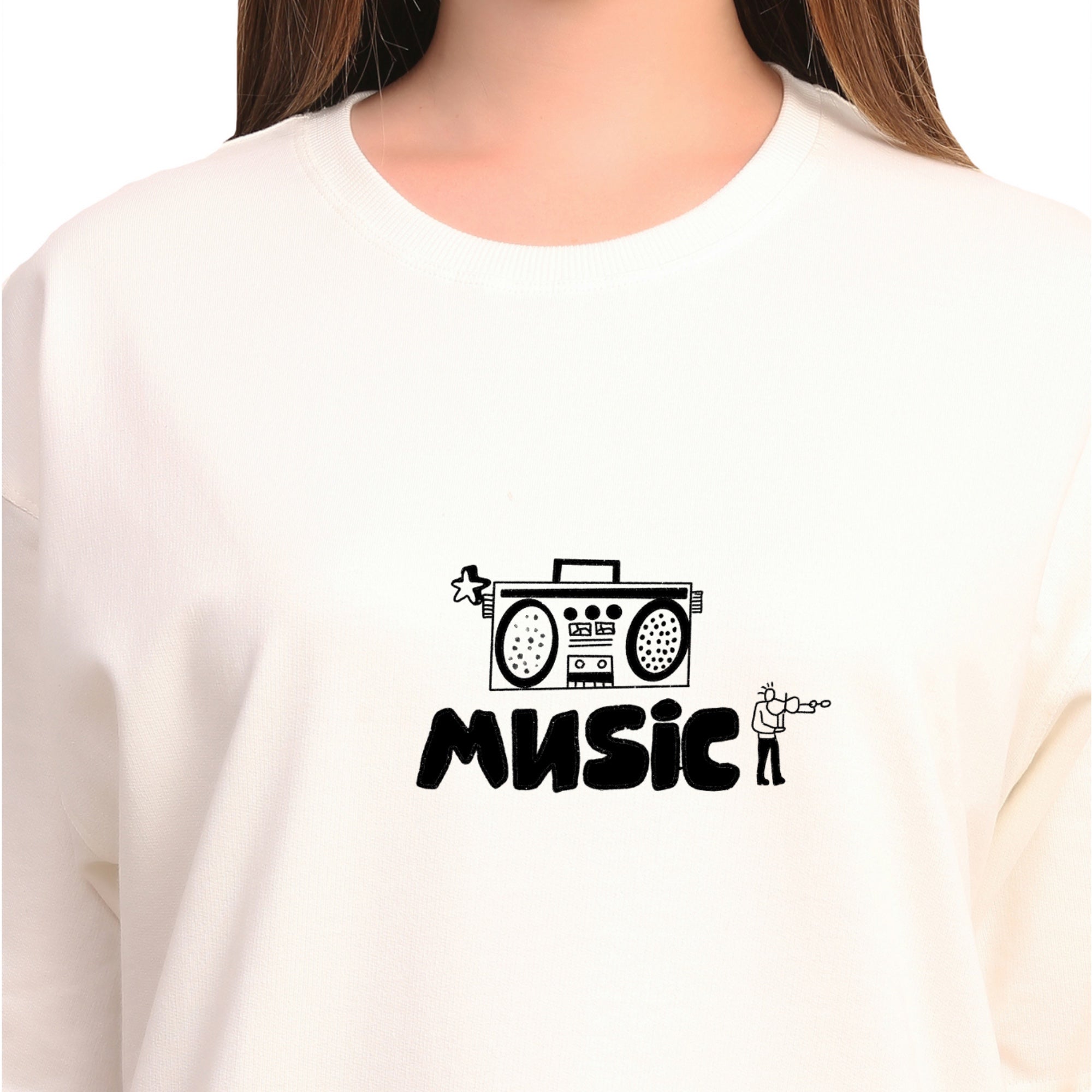 Music design Off-White Oversize T-Shirt