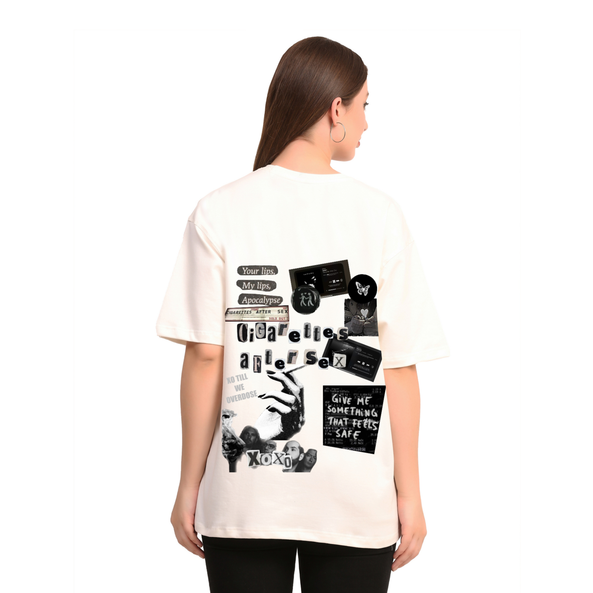 Cigarettes After Sex Off-White Oversize T-Shirt