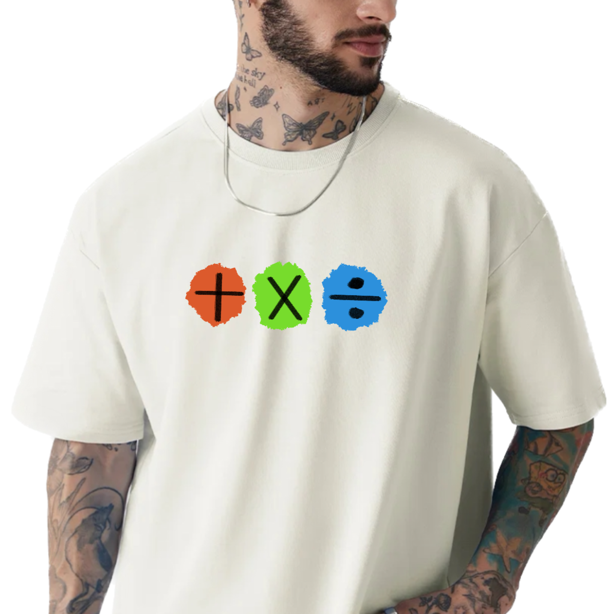 Ed Sheeran Album Off-White Oversize T-Shirt
