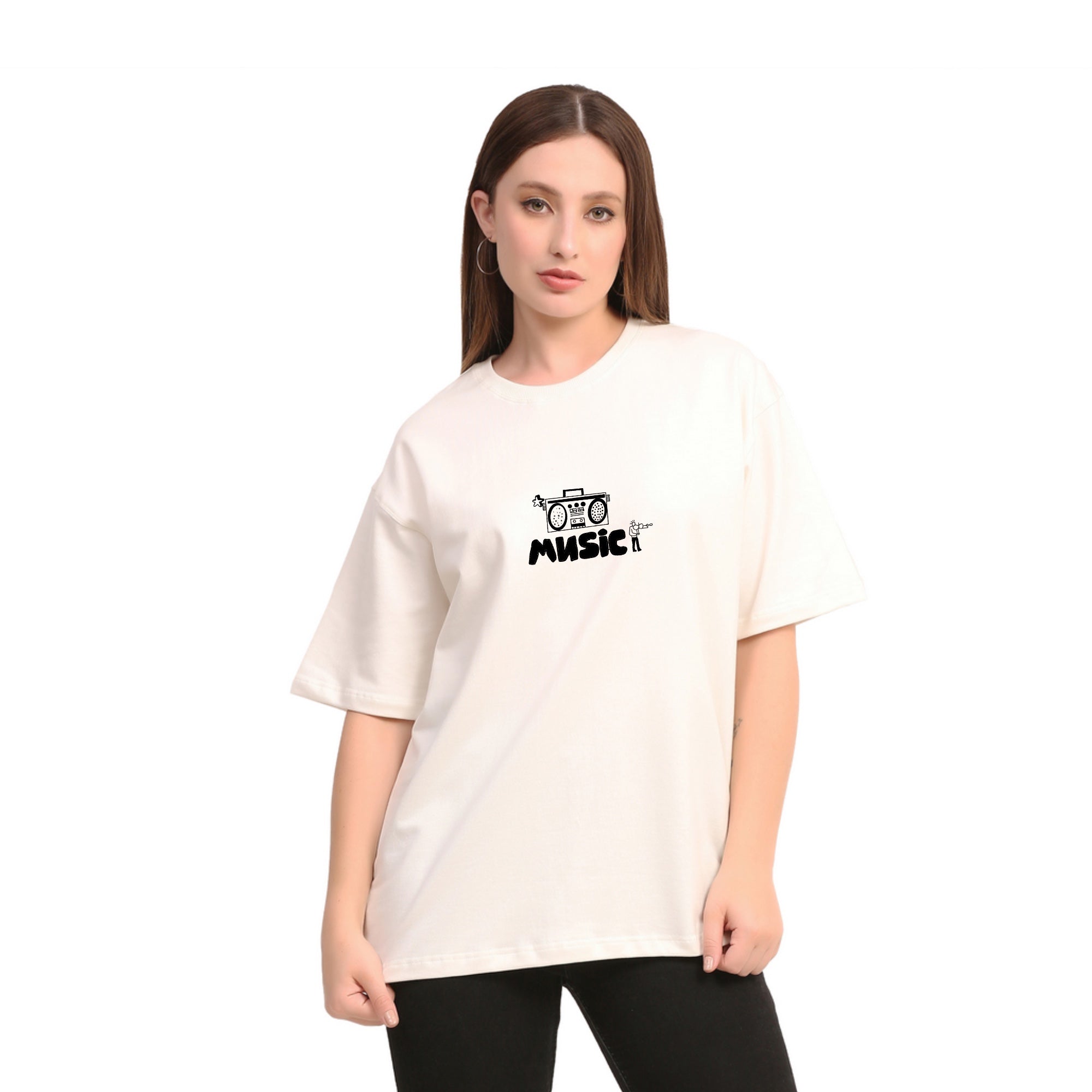 Music design Off-White Oversize T-Shirt