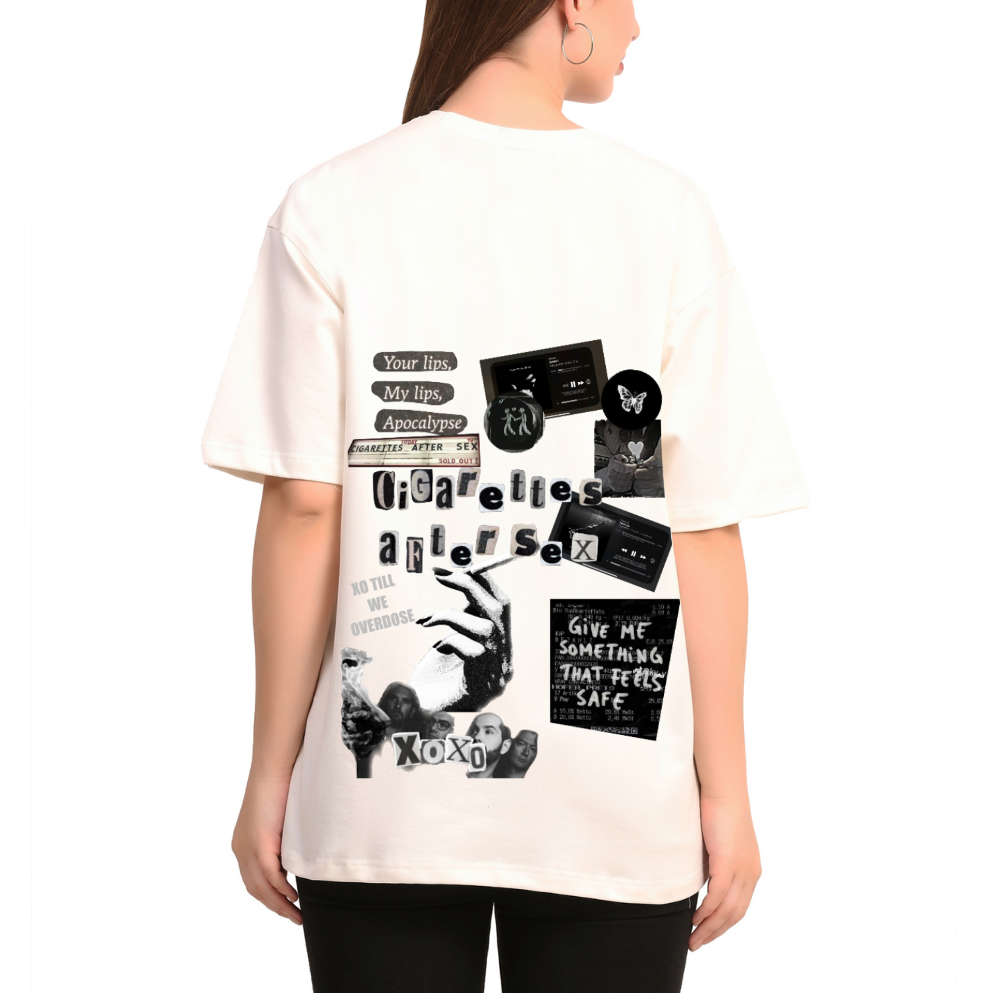 Cigarettes After Sex Off-White Oversize T-Shirt