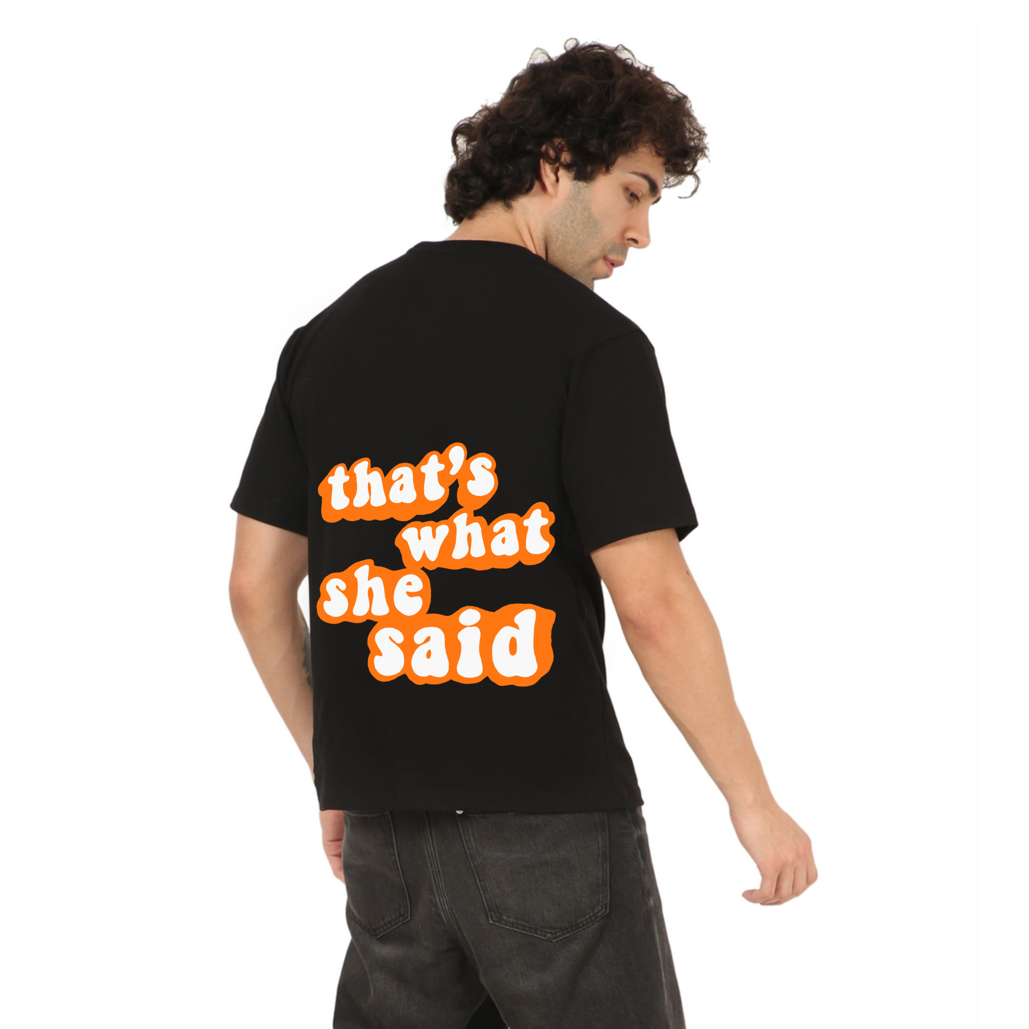Dafa Ho Black Oversize T-Shirt