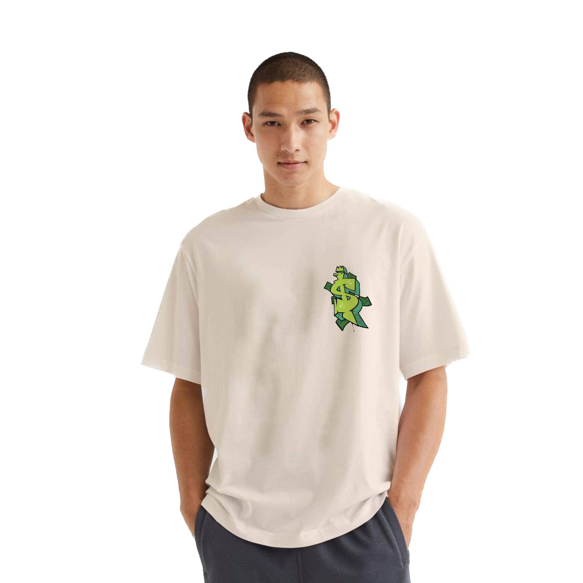 Doodle Honey Singh Off-White Oversize T-Shirt