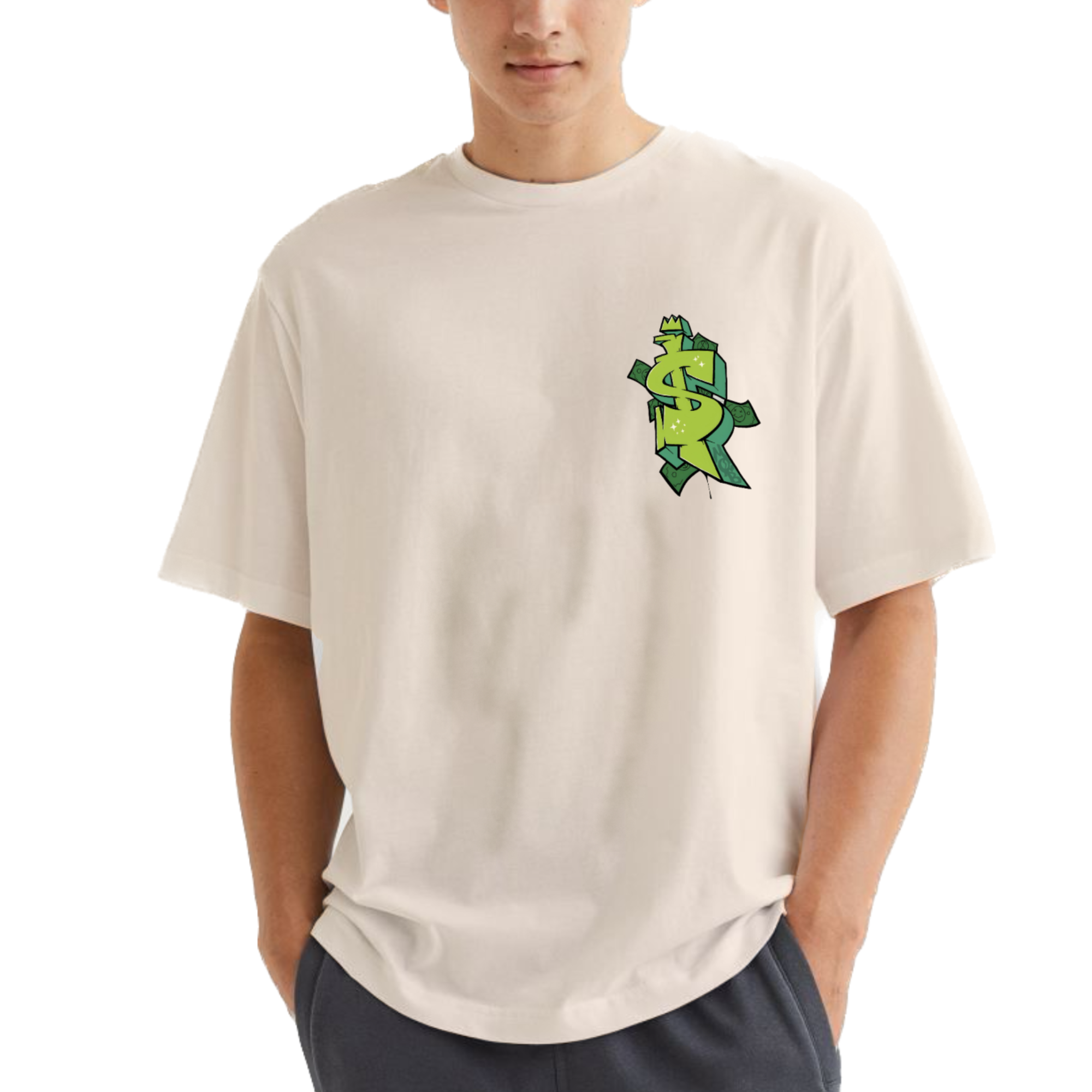 Doodle Honey Singh Off-White Oversize T-Shirt