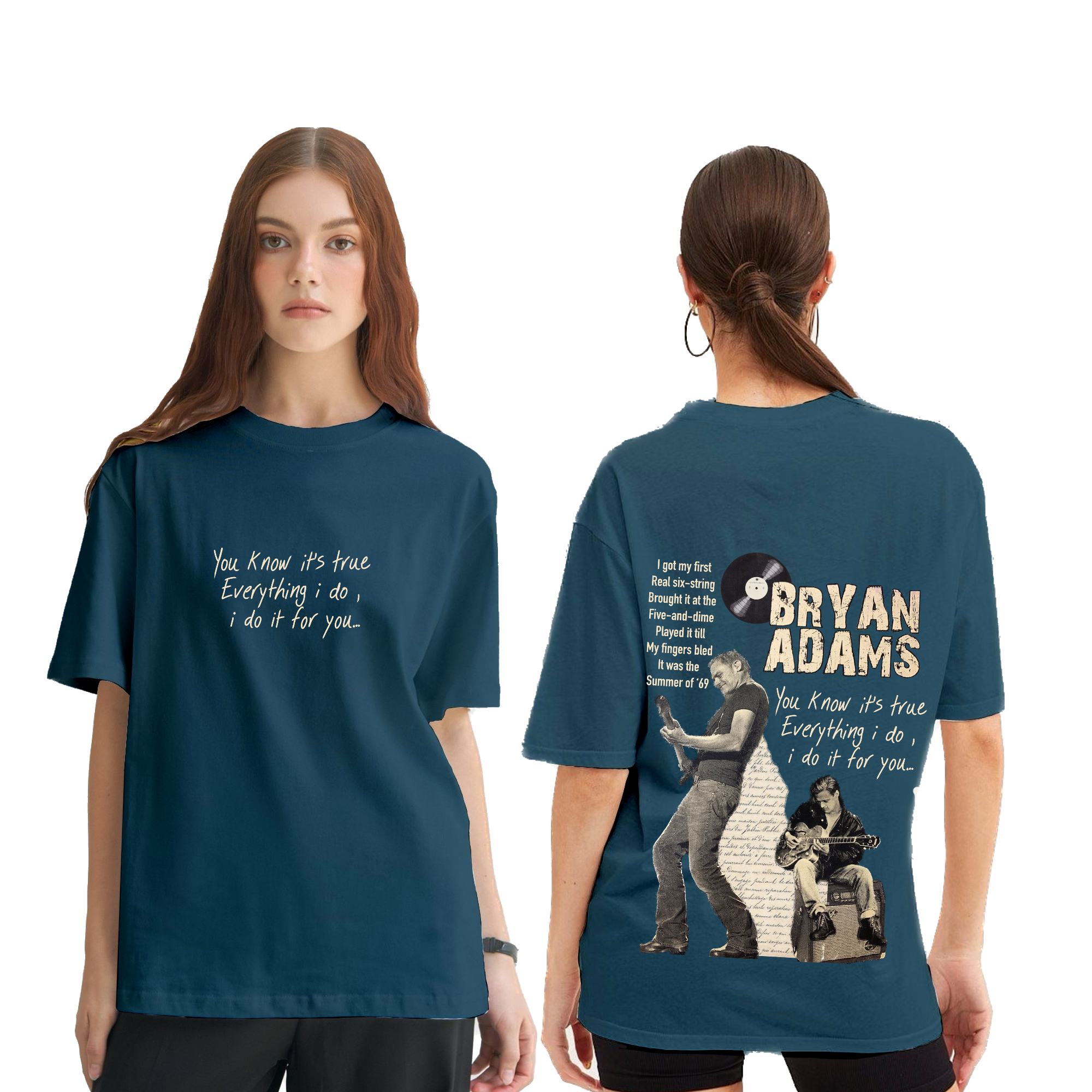 Bryan Adams Darkteal Oversize T-Shirt