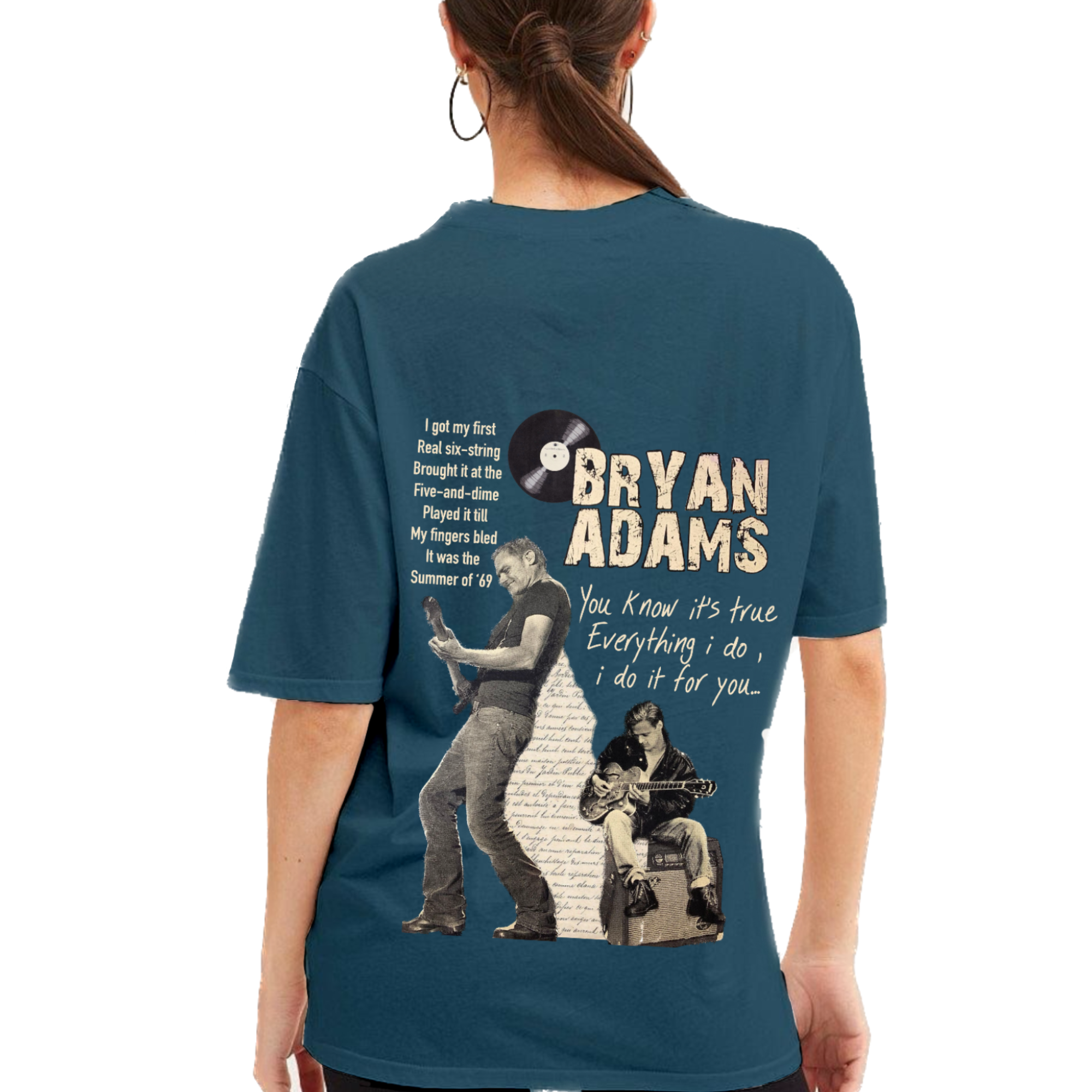 Bryan Adams Darkteal Oversize T-Shirt