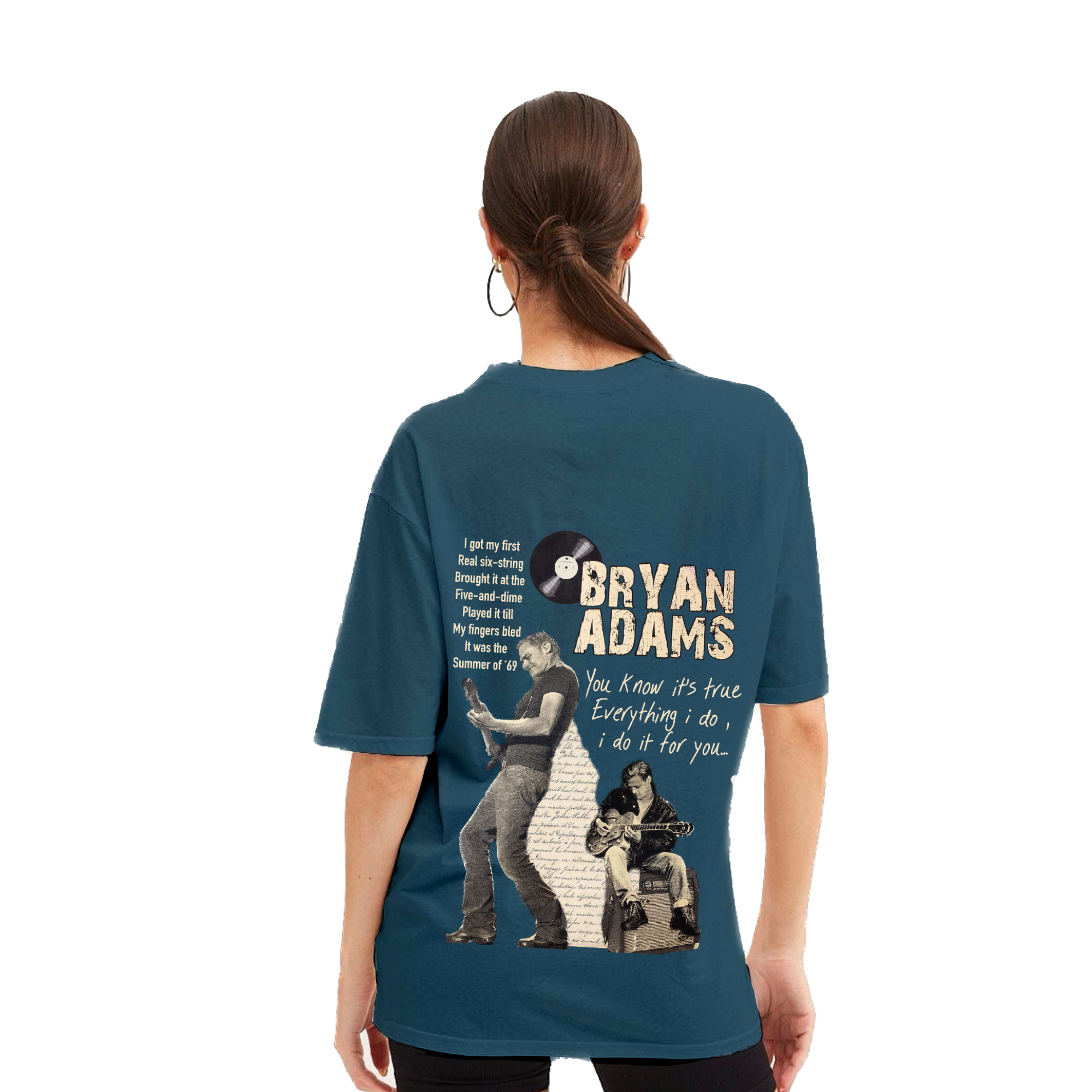 Bryan Adams Darkteal Oversize T-Shirt