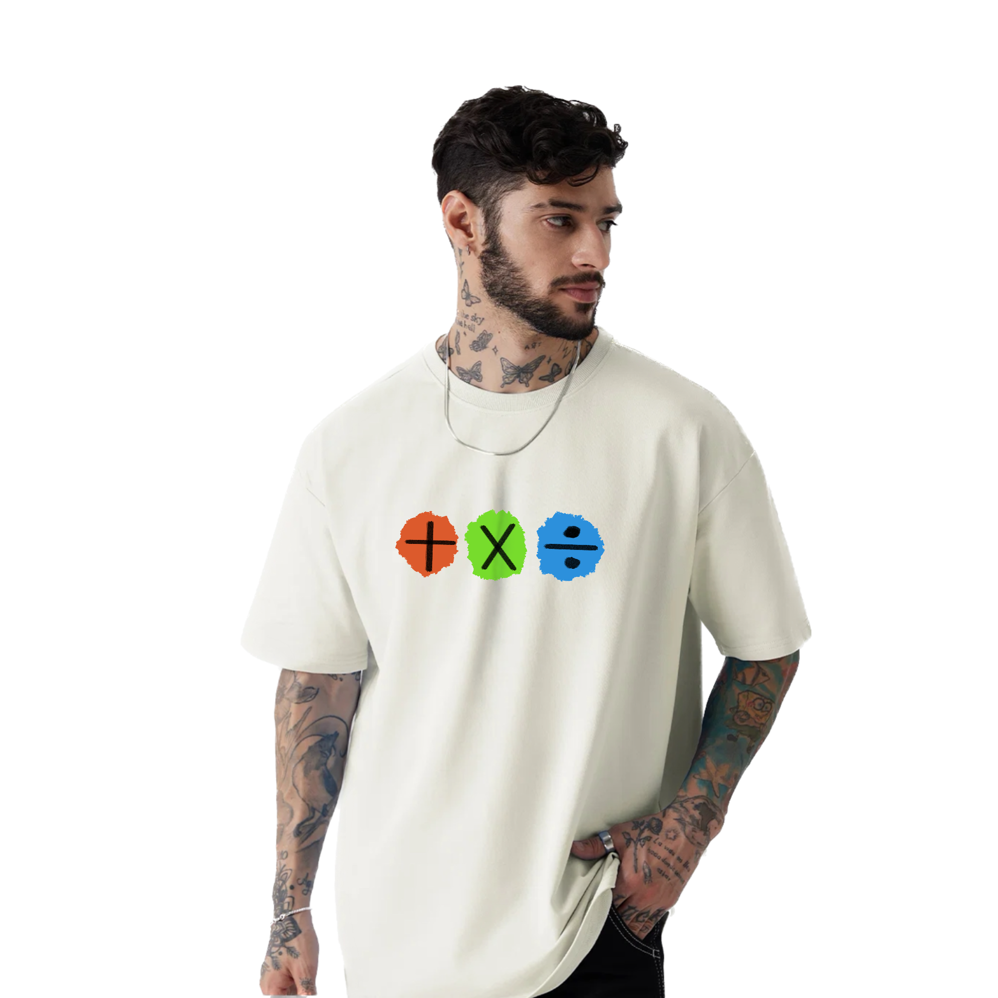 Ed Sheeran Album Off-White Oversize T-Shirt