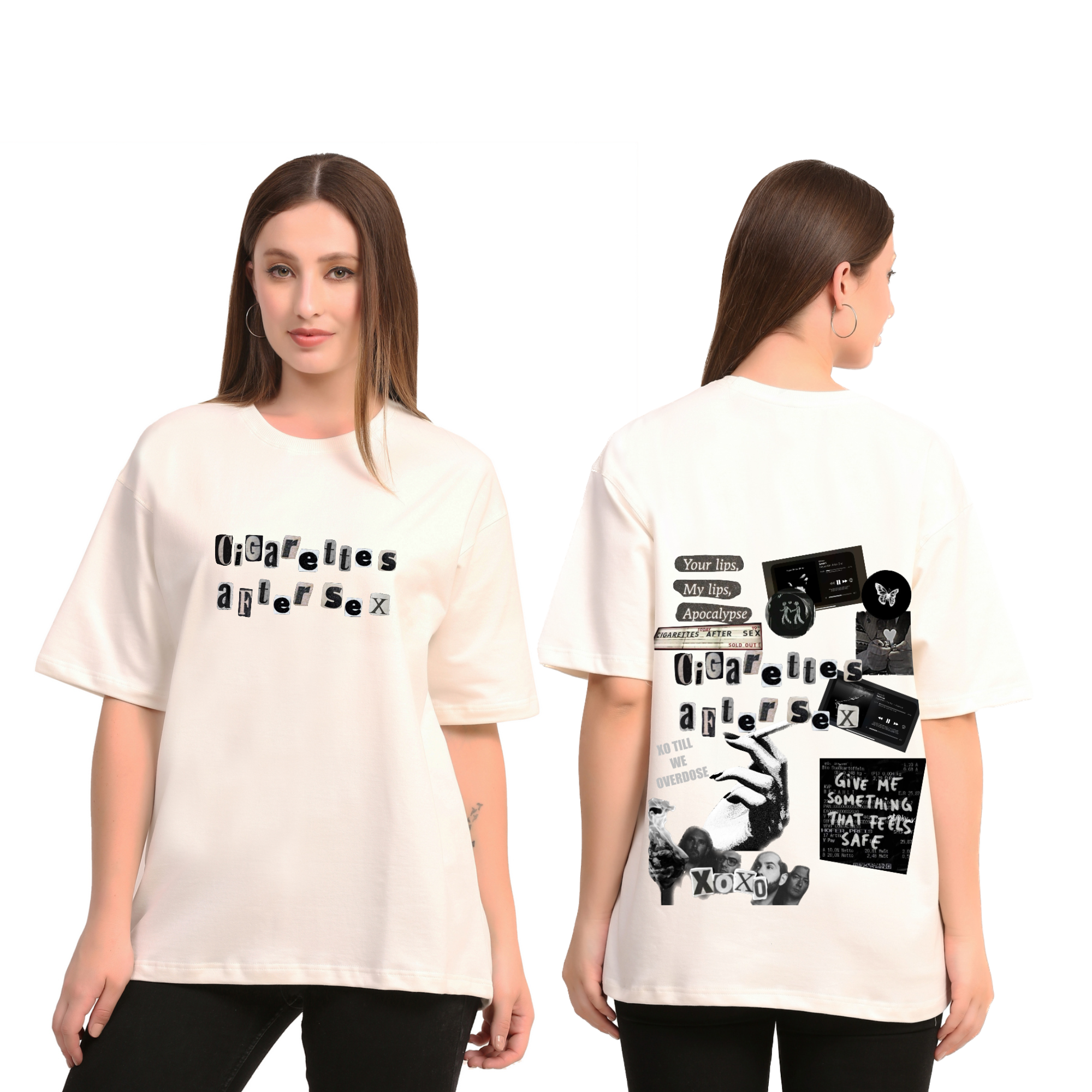 Cigarettes After Sex Off-White Oversize T-Shirt