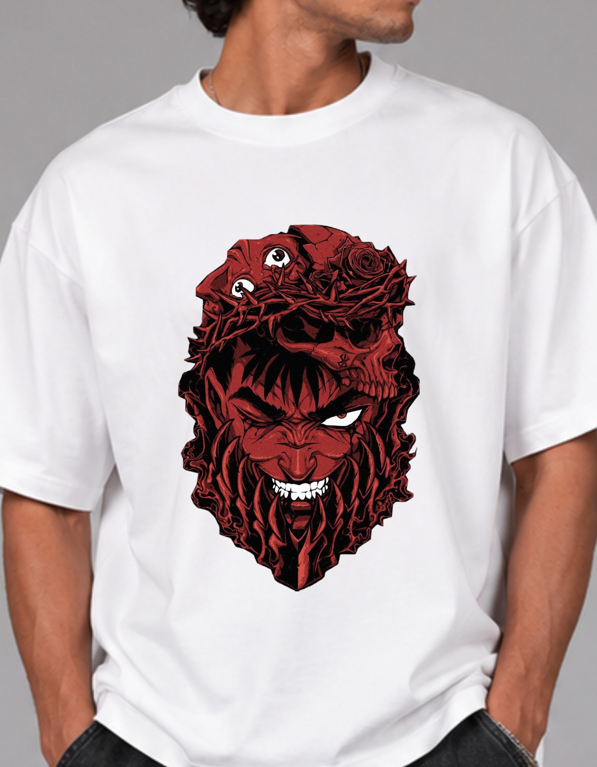 Guts aesthetic  Streetwear Oversized T-Shirt
