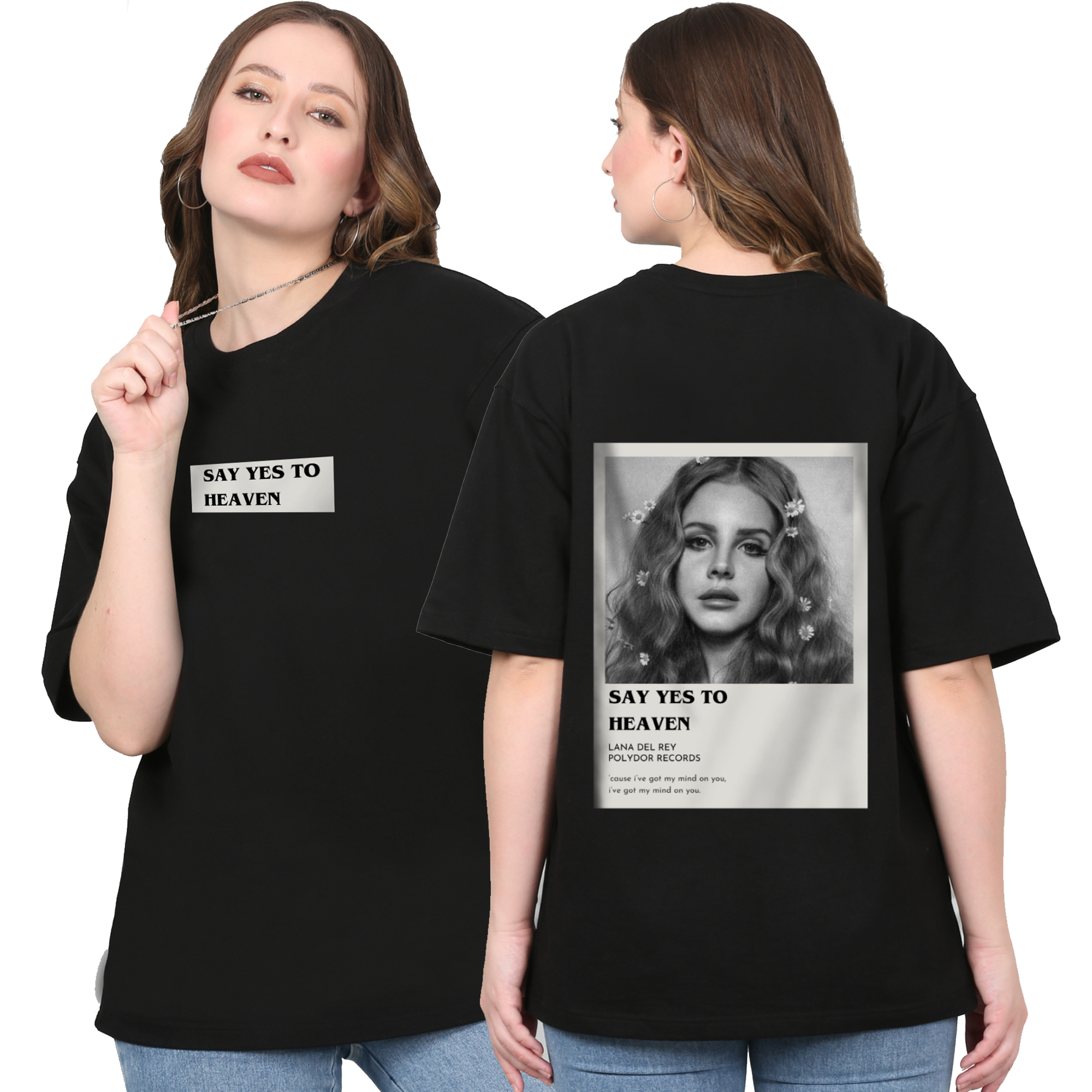 Lana Del Rey Black Oversize T-Shirt