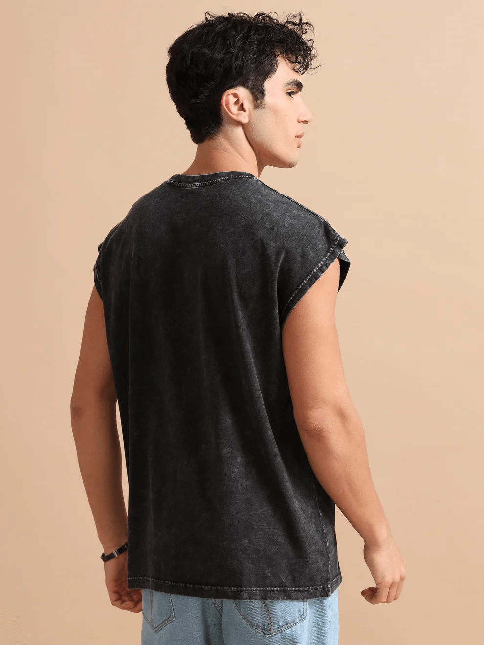 Acid Wash Vest - Awara Bacha