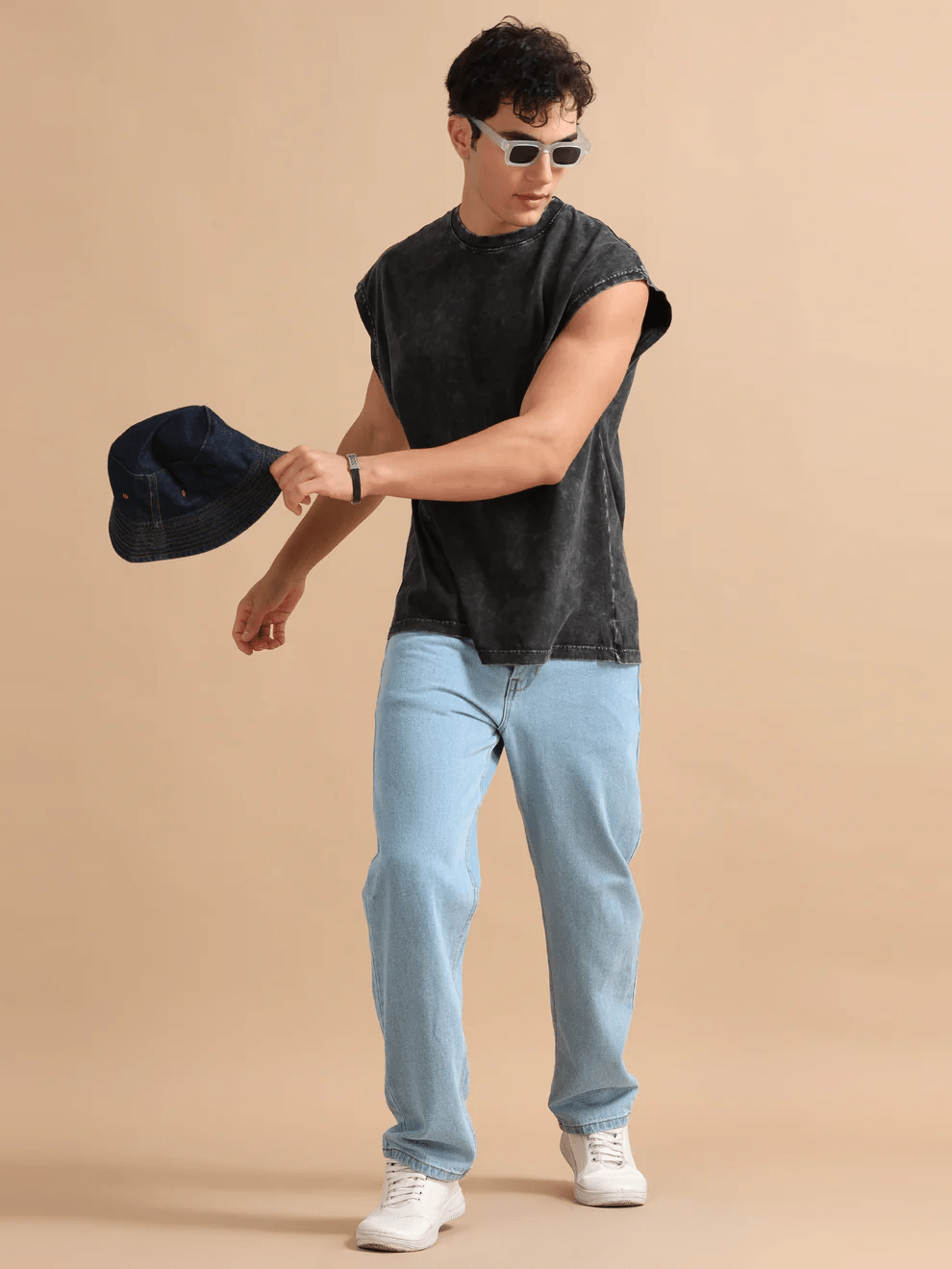 Acid Wash Vest - Awara Bacha