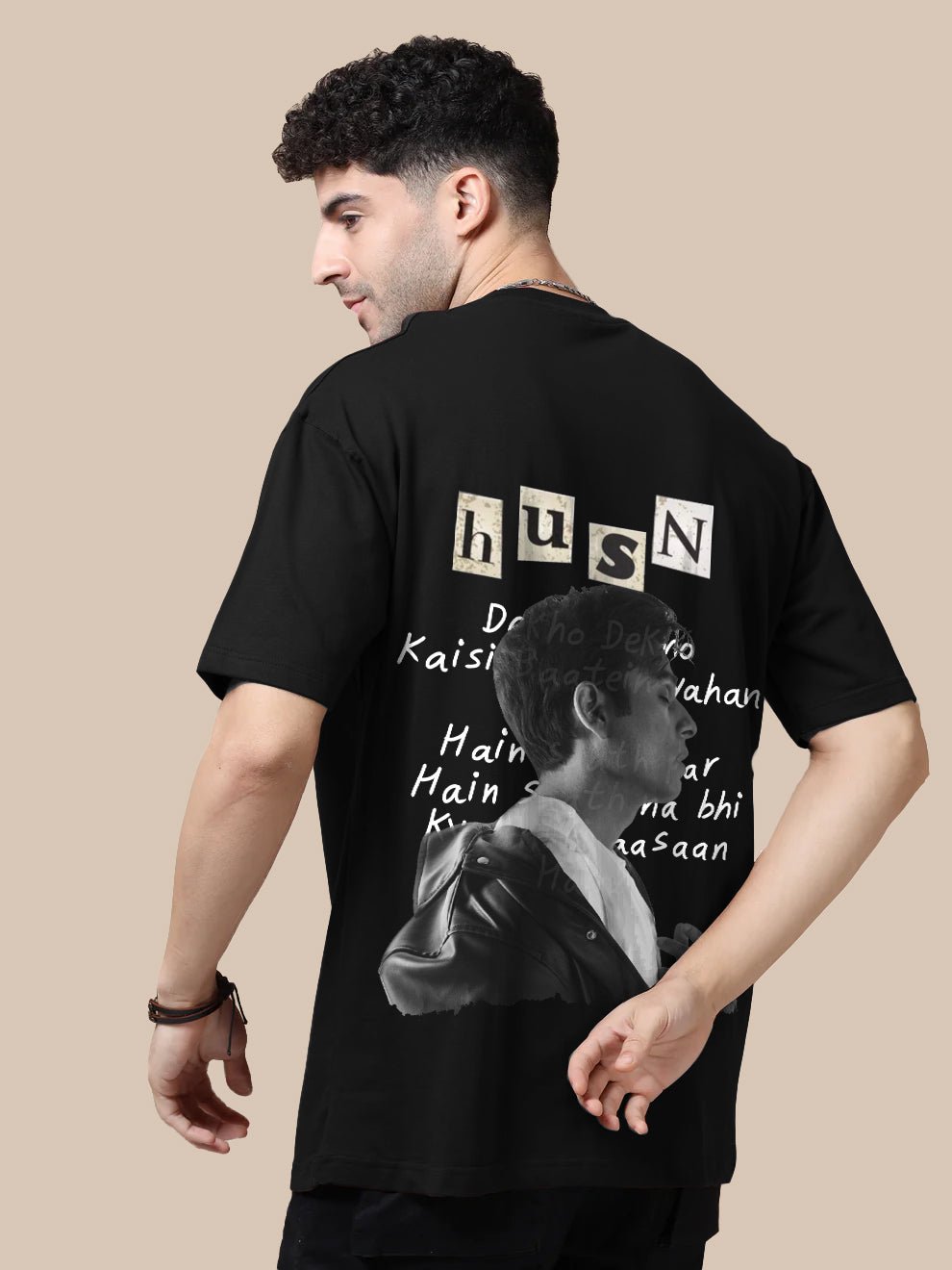 Anuv Jain Black Oversize T-Shirt - Awara Bacha
