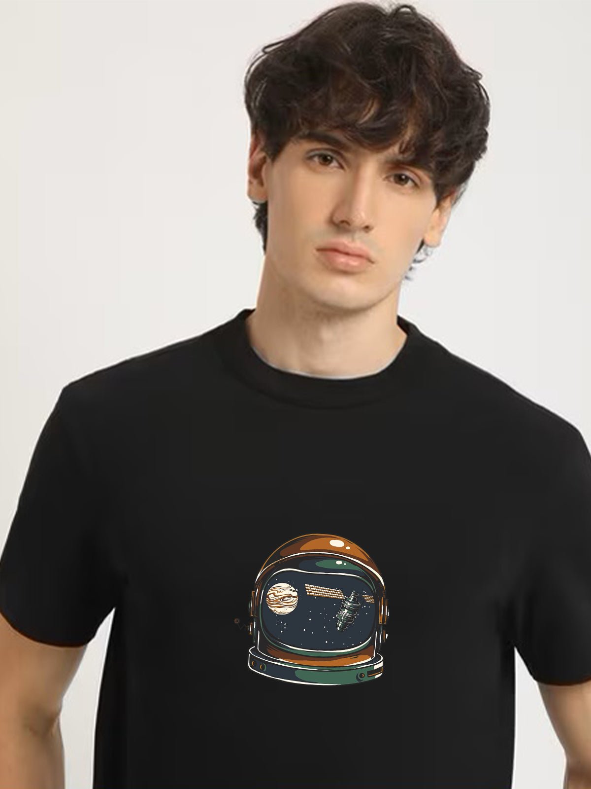 Astronaut Helmet Regular Fit T-Shirt - Awara Bacha