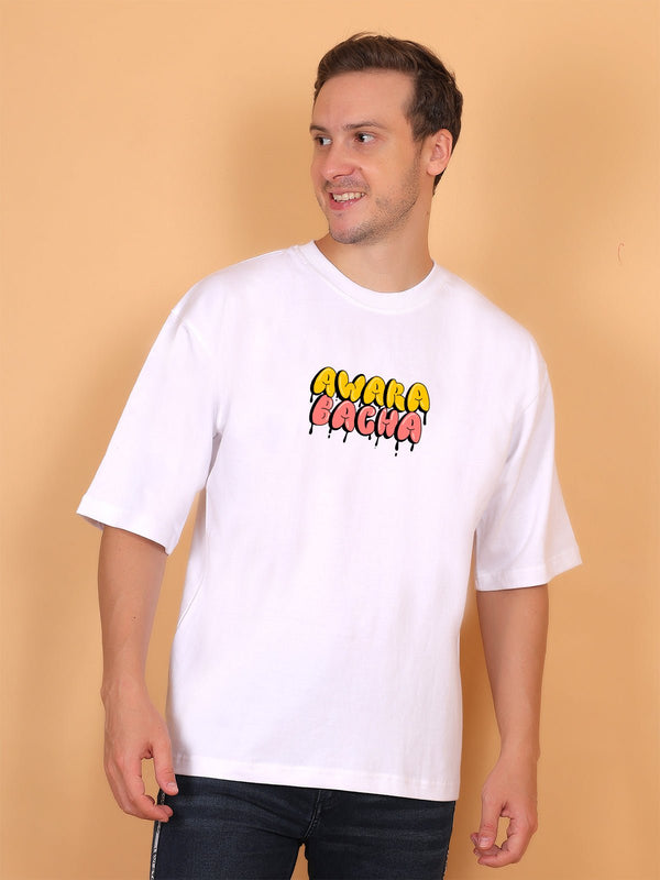 Awara Bacha White Oversize T-Shirt - Awara Bacha