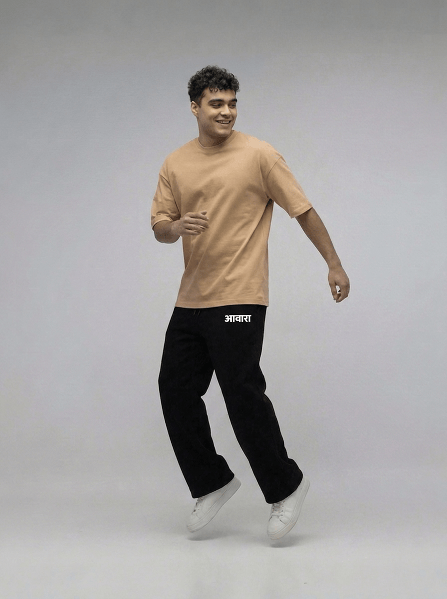 Awara Branding Black Oversize Sweatpants - Awara Bacha